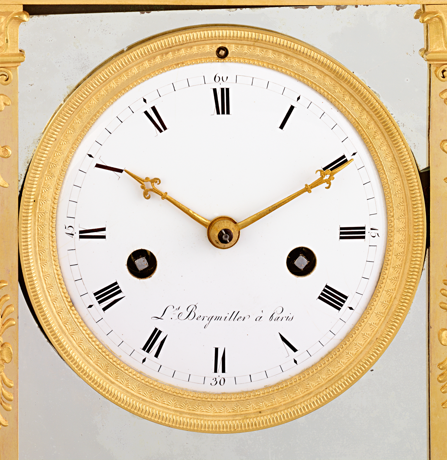 Cupid's Fire French Empire Mantel Clock by Bergmiller