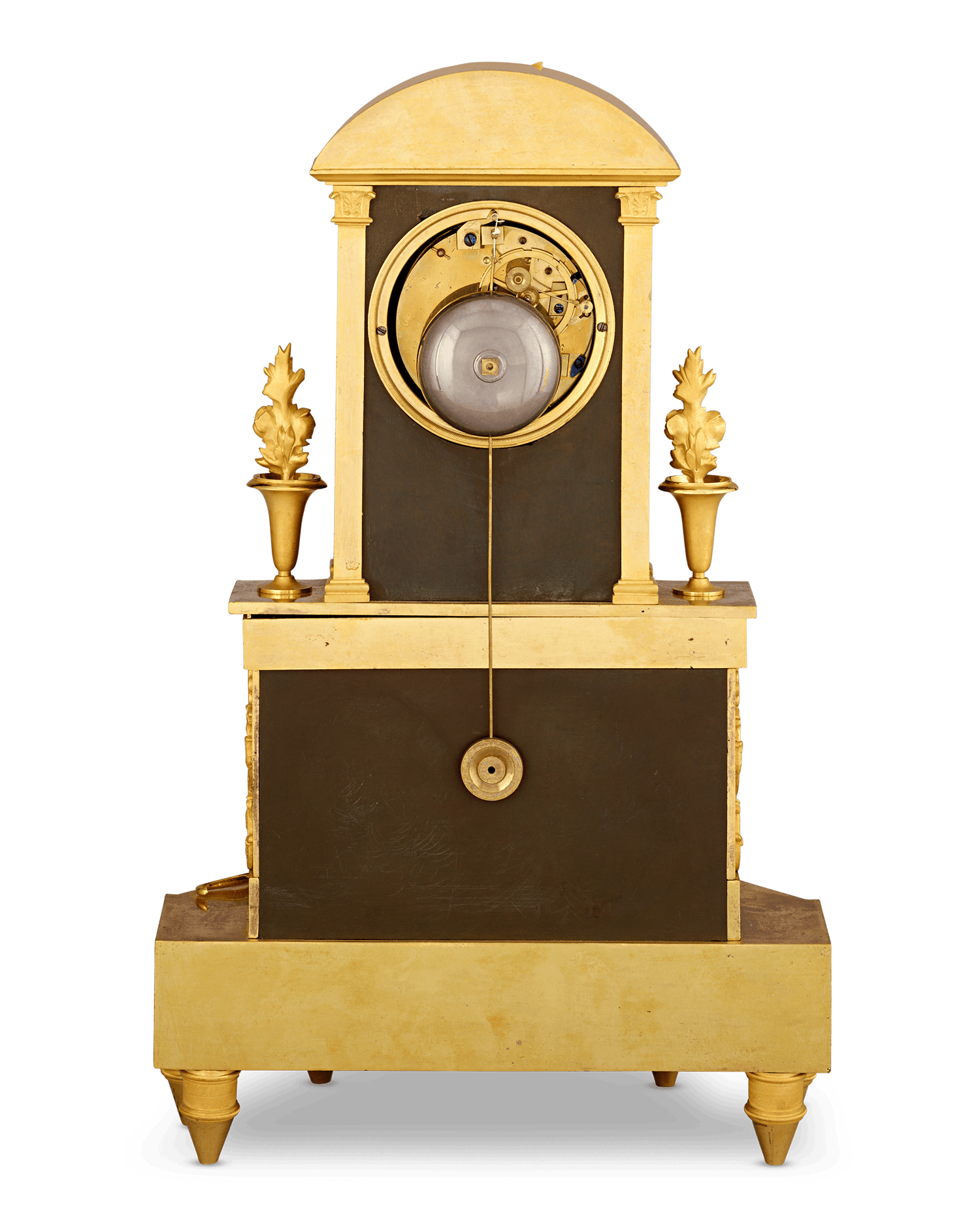 Cupid's Fire French Empire Mantel Clock by Bergmiller