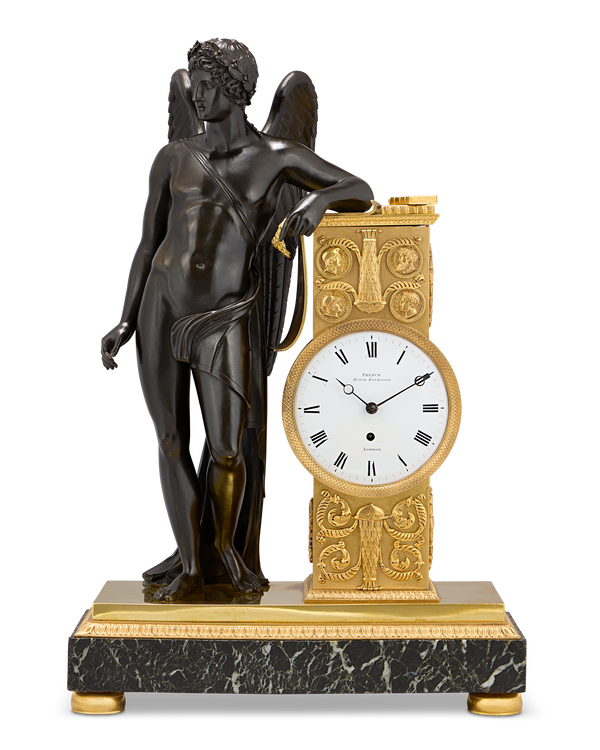 Genius of the Arts Mantel Clock by James Moore French