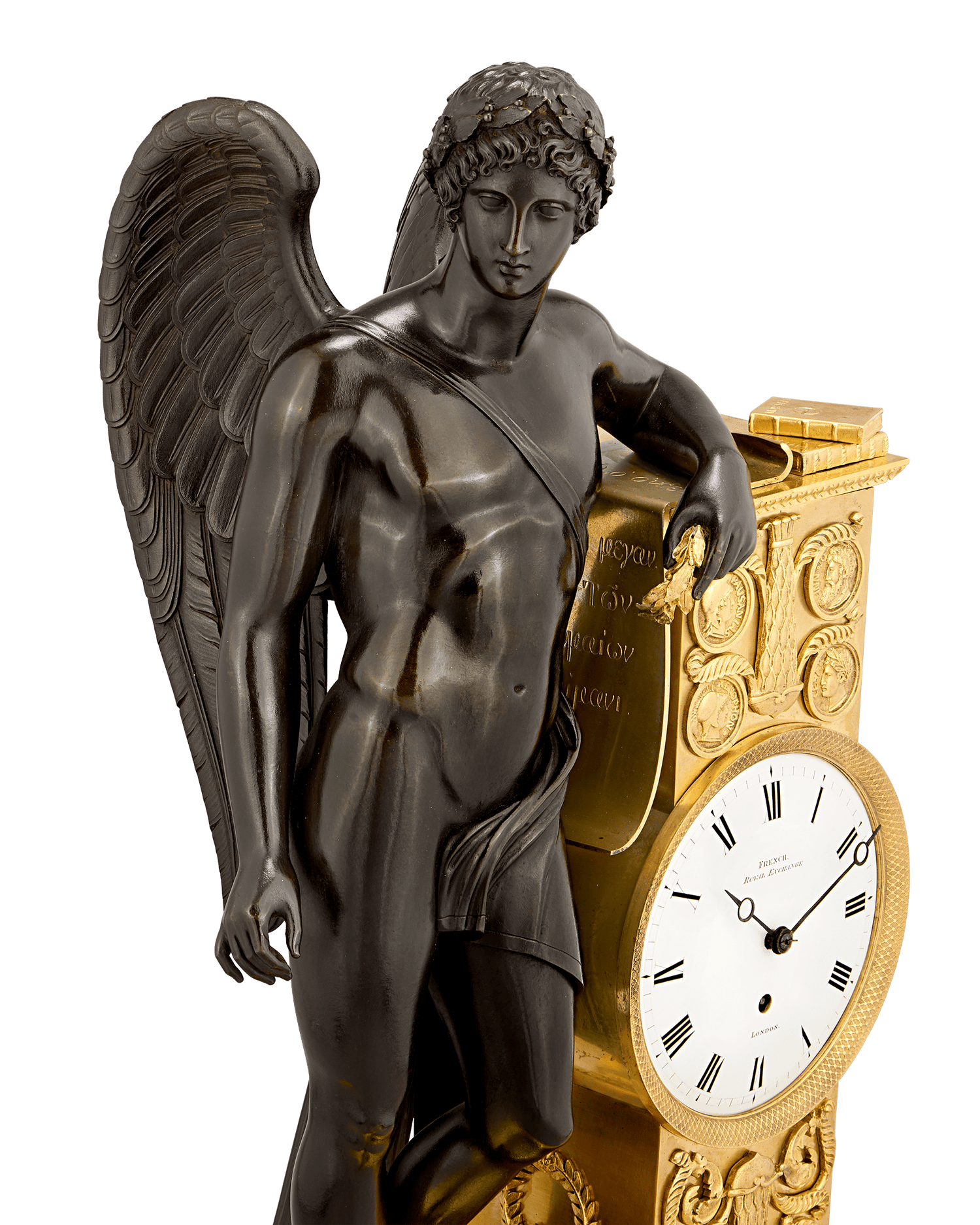 Genius of the Arts Mantel Clock by James Moore French