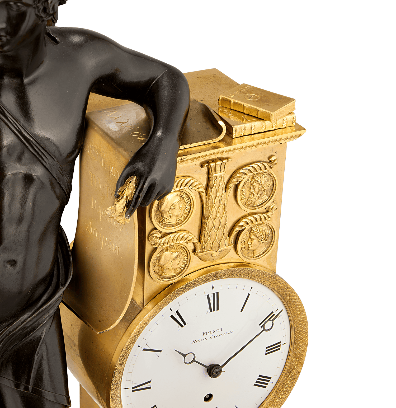 Genius of the Arts Mantel Clock by James Moore French