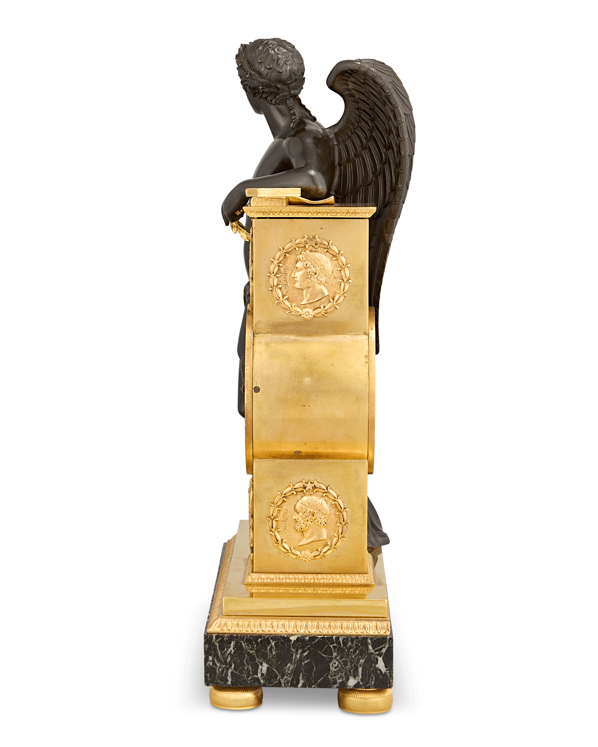 Genius of the Arts Mantel Clock by James Moore French