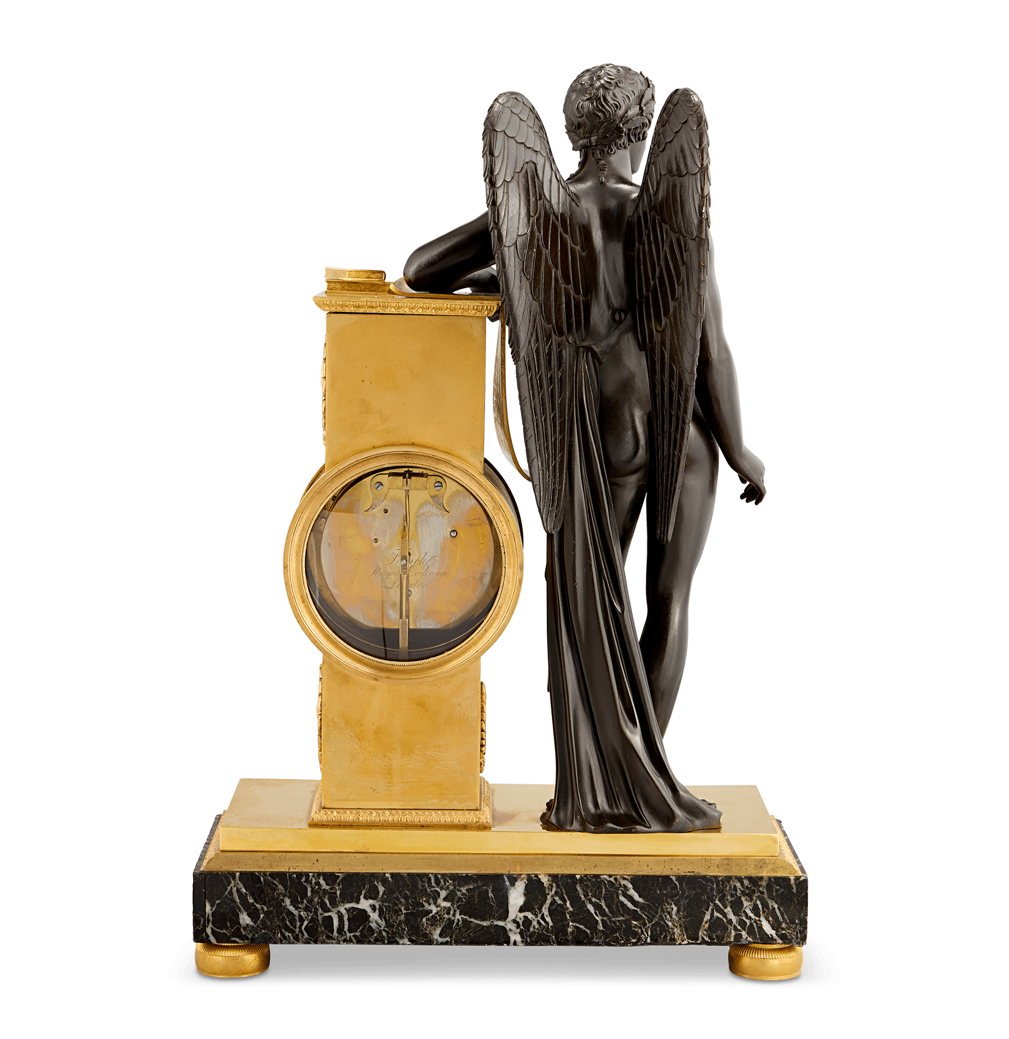 Genius of the Arts Mantel Clock by James Moore French
