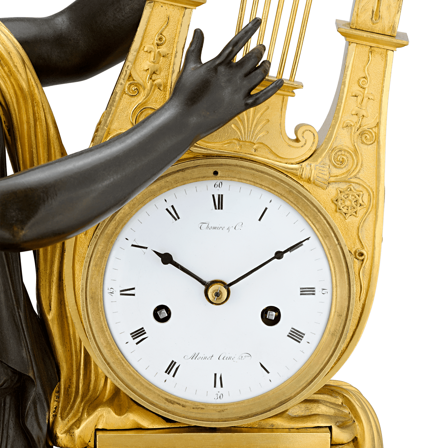 Empire Erato Mantel Clock by Thomire & Cie