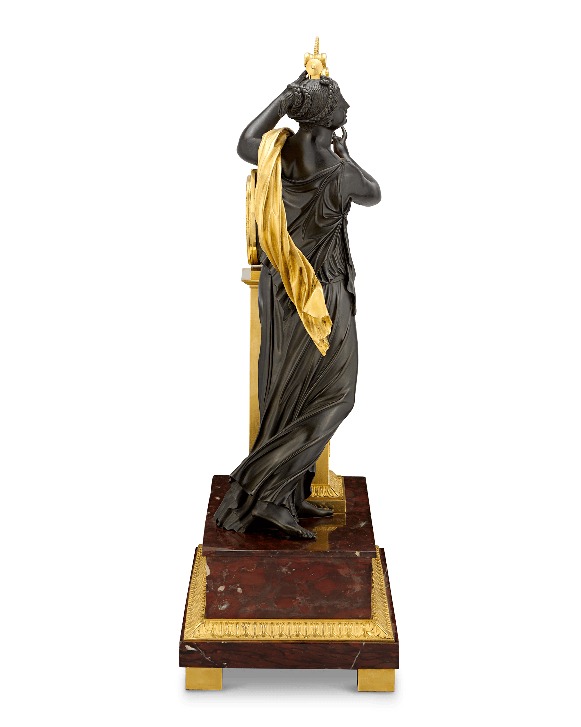 Empire Erato Mantel Clock by Thomire & Cie