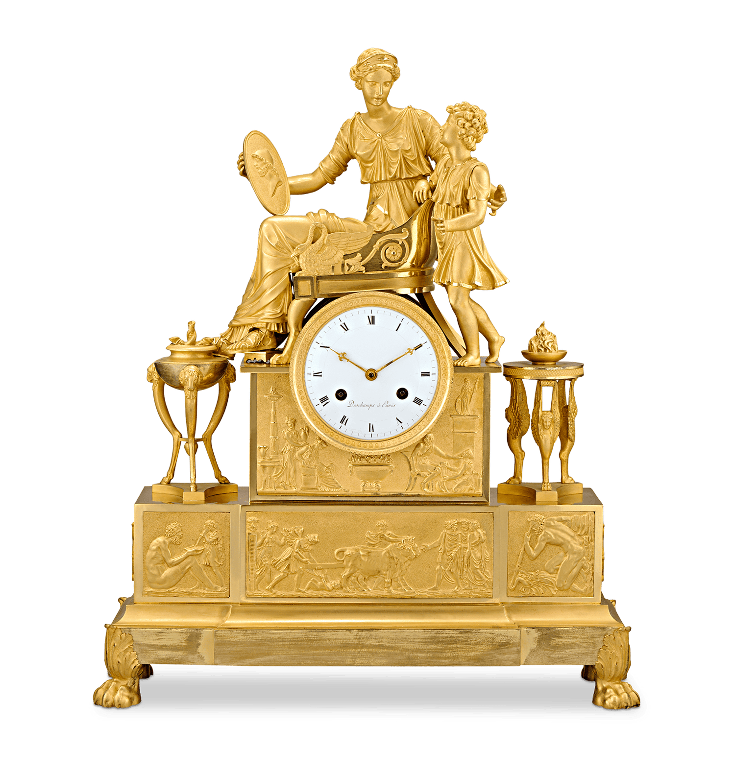 Empire Tekmessa and Eurysakes Mantel Clock