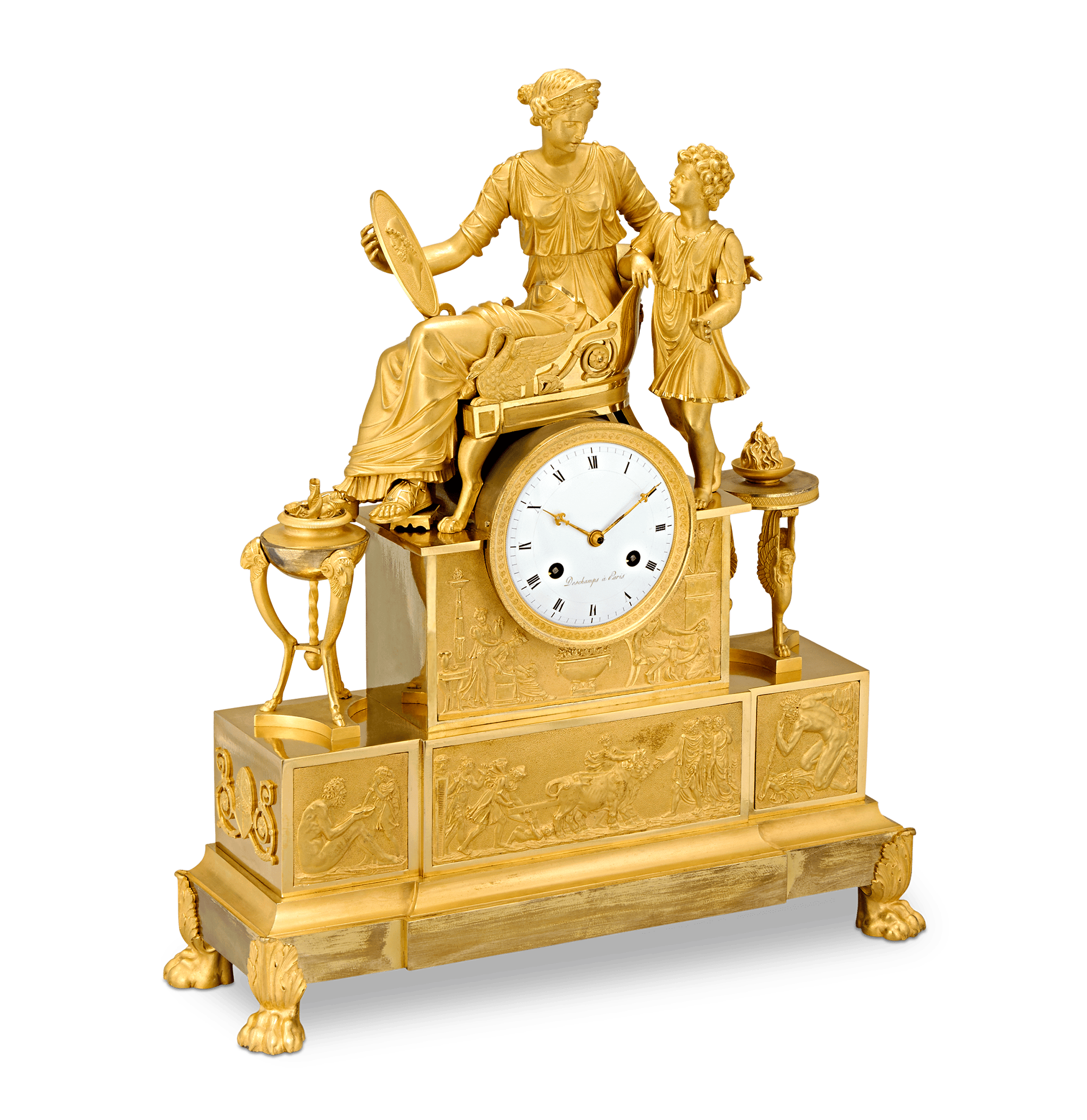 Empire Tekmessa and Eurysakes Mantel Clock