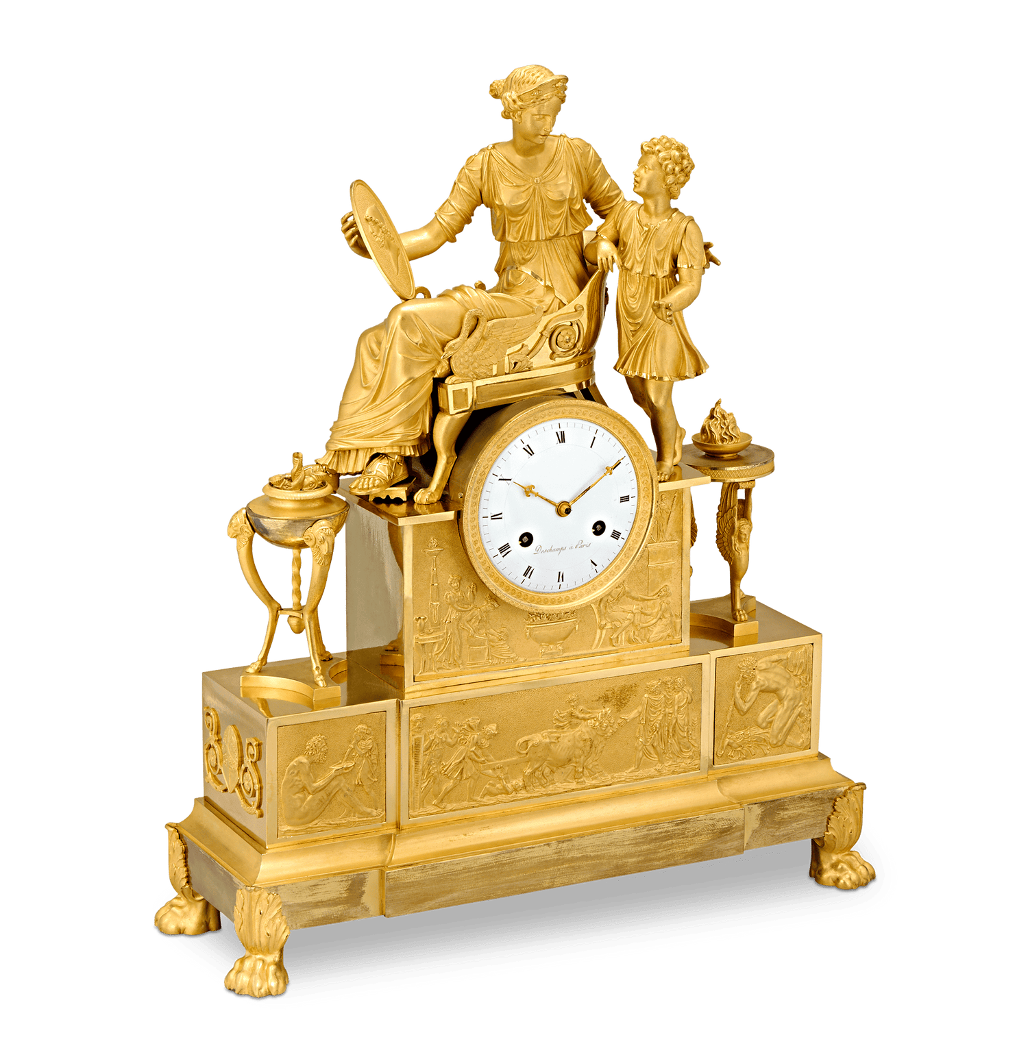 Empire Tekmessa and Eurysakes Mantel Clock