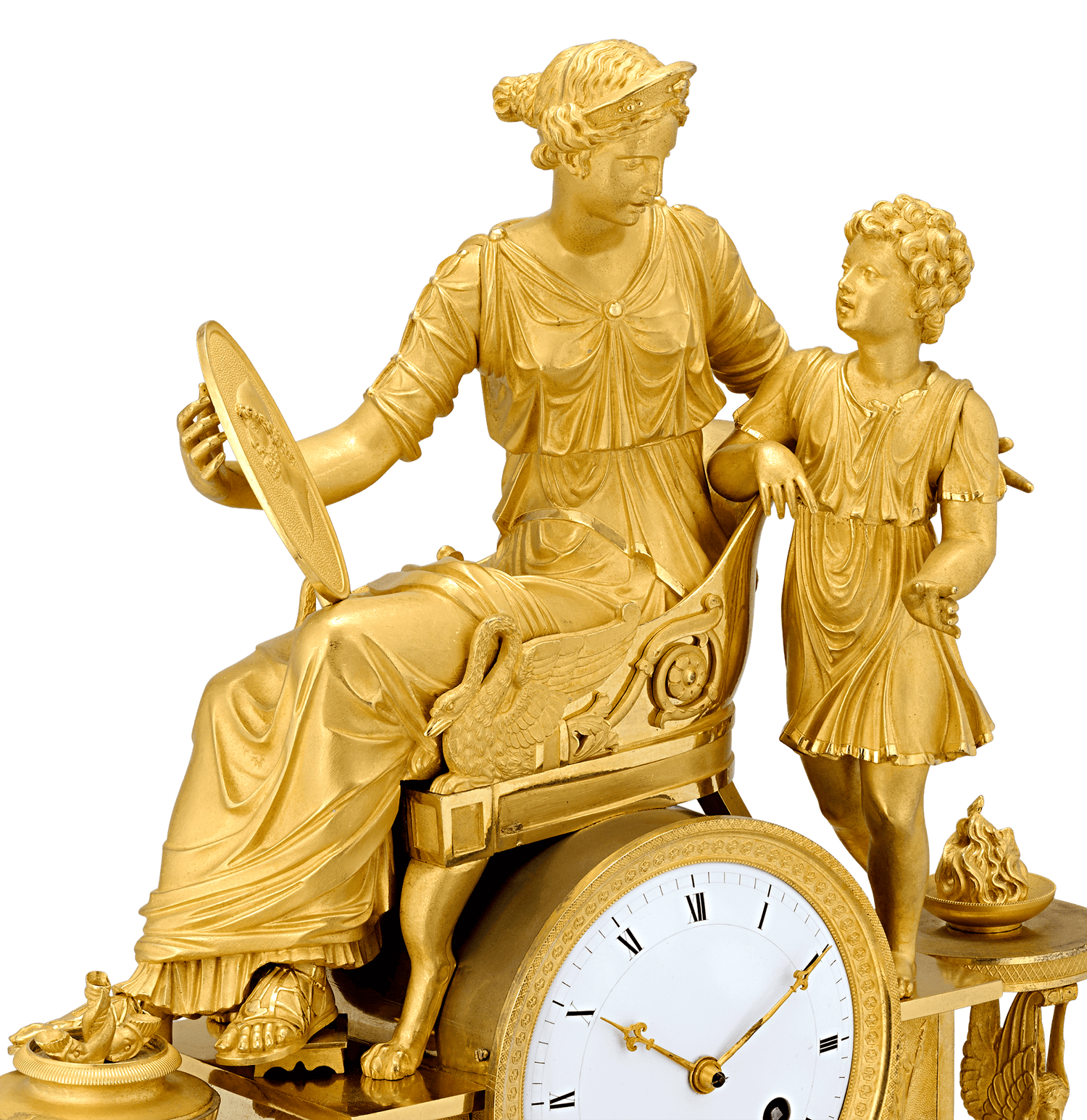 Empire Tekmessa and Eurysakes Mantel Clock