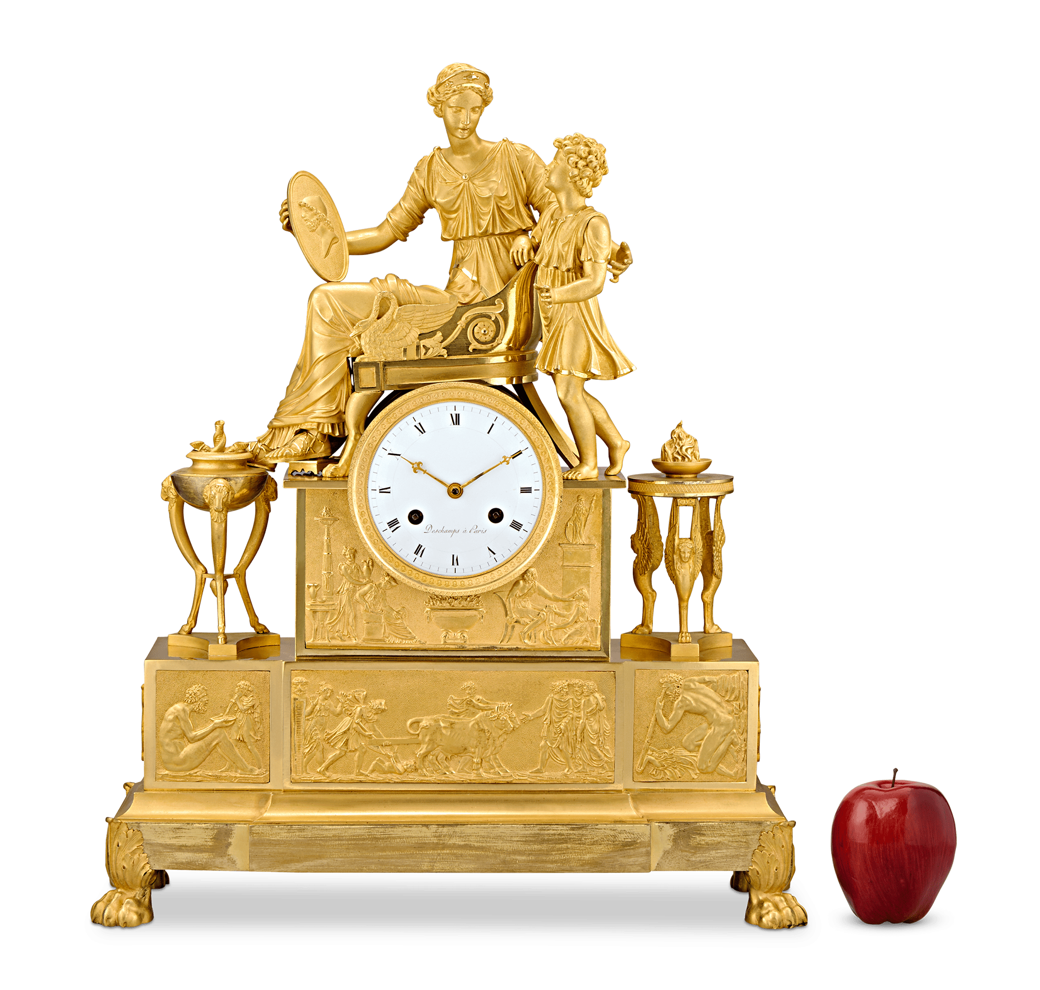 Empire Tekmessa and Eurysakes Mantel Clock