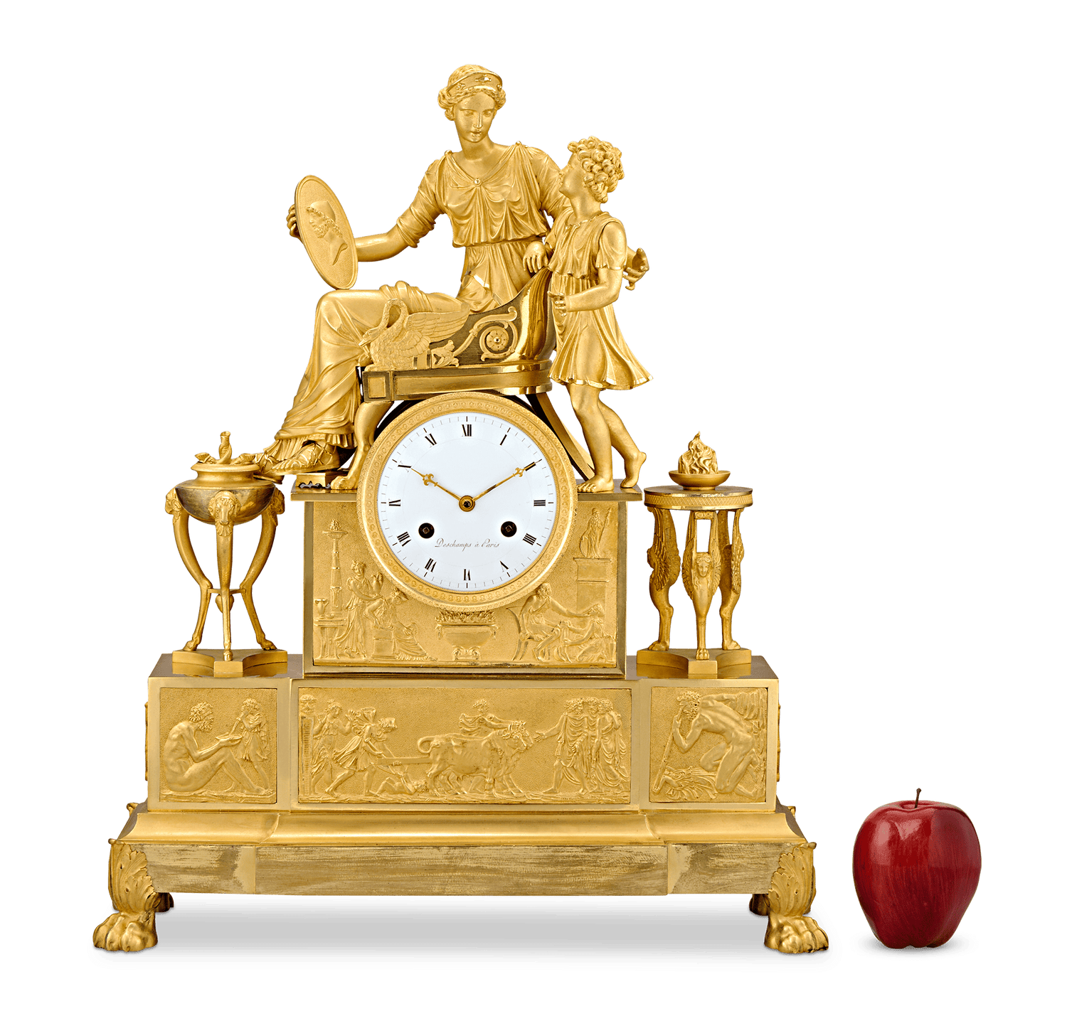 Empire Tekmessa and Eurysakes Mantel Clock