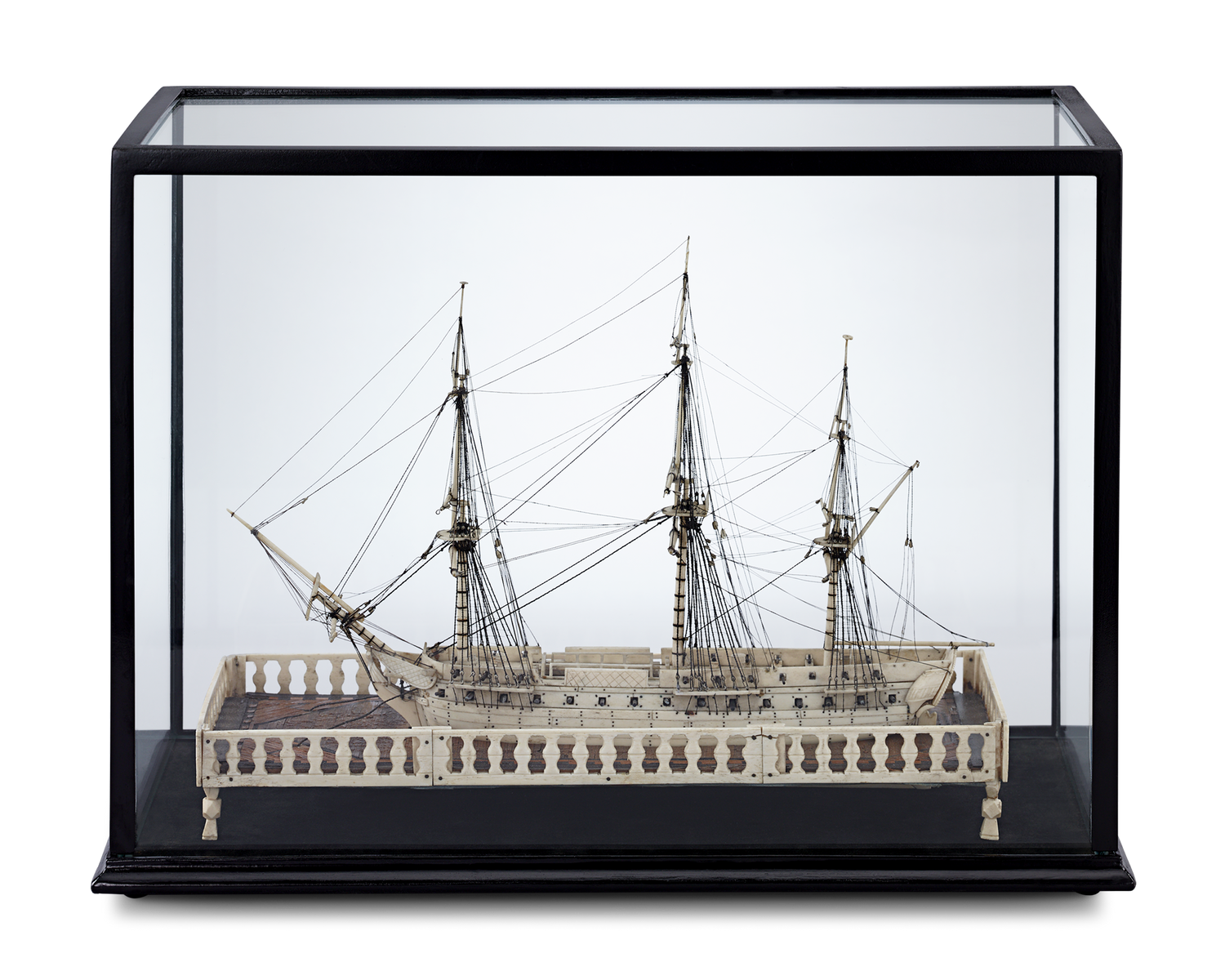 Napoleonic Prisoner-of-War Bone Ship Model