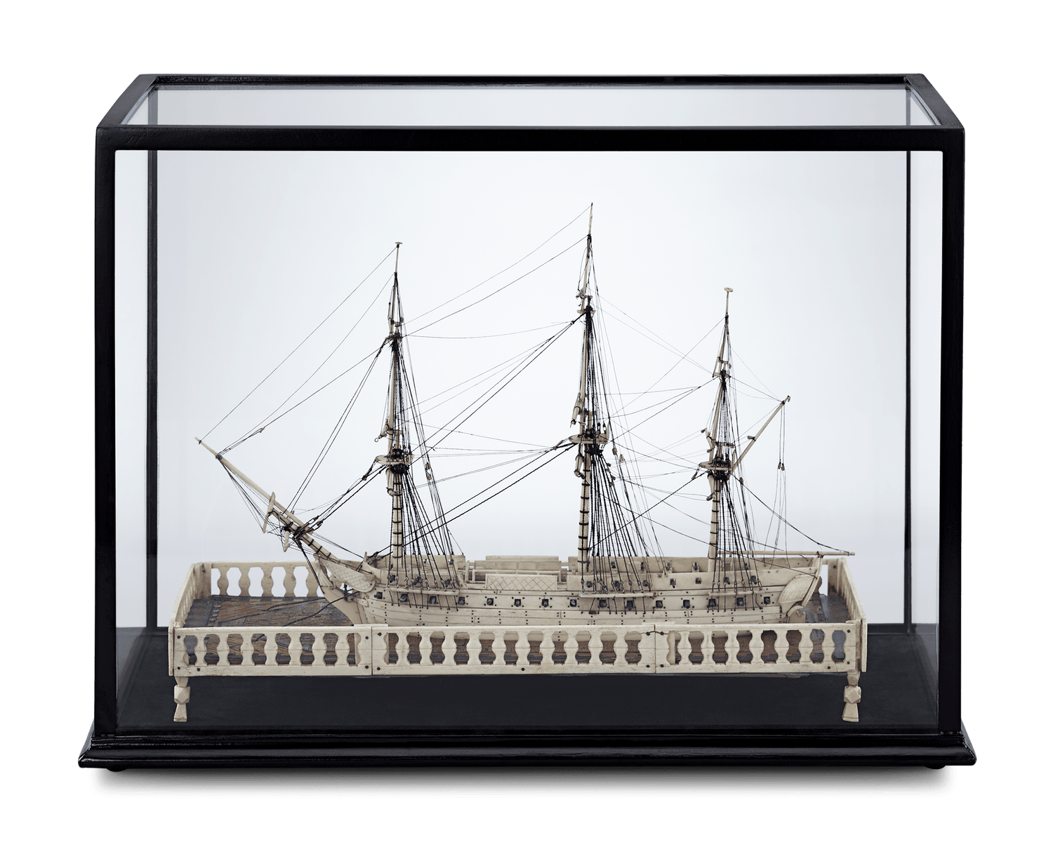 Napoleonic Prisoner-of-War Bone Ship Model