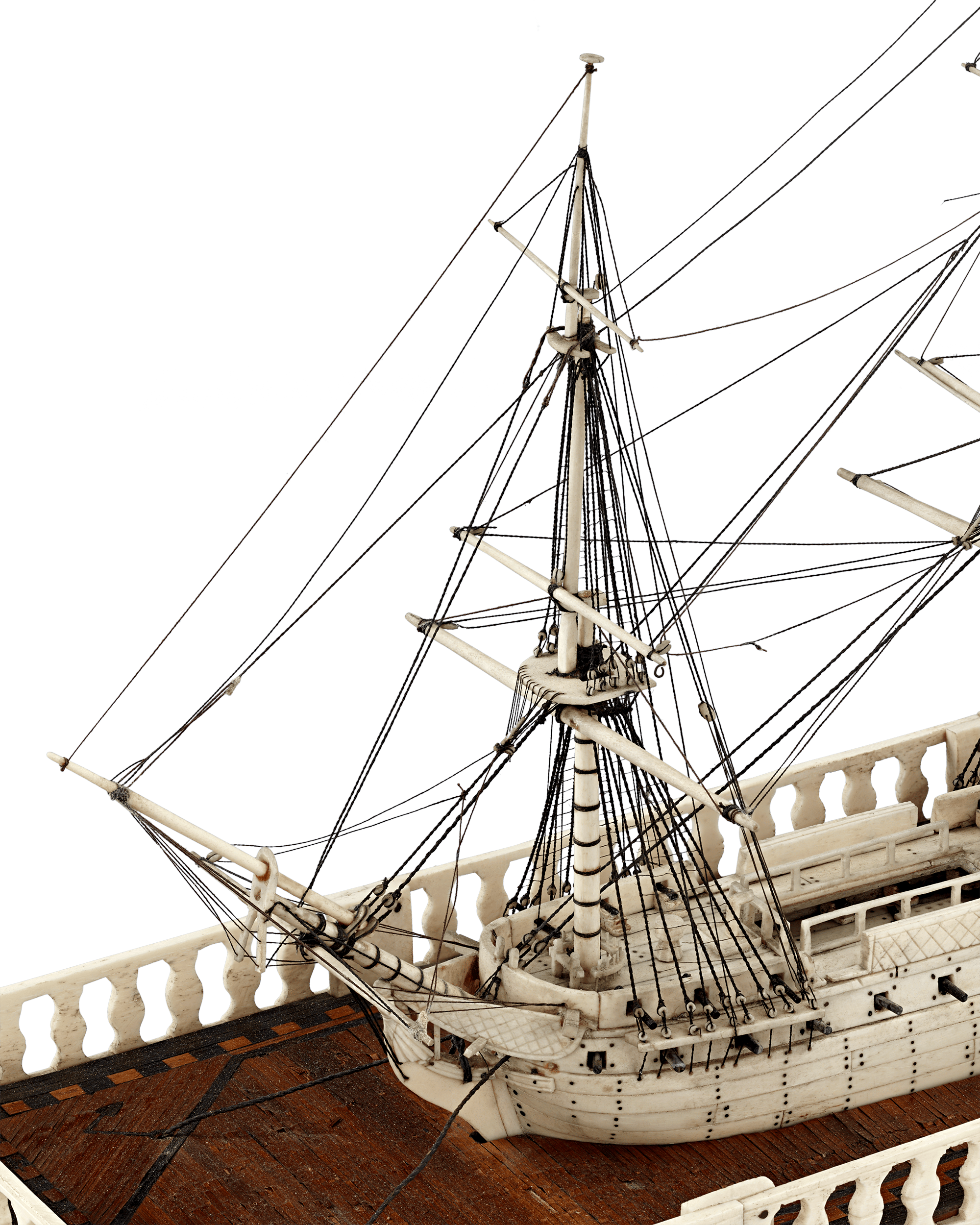 Napoleonic Prisoner-of-War Bone Ship Model