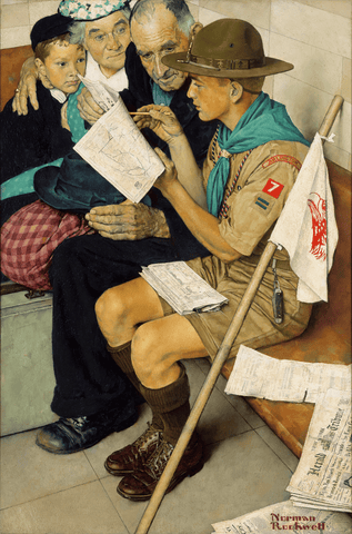 A Scout is Friendly by Norman Rockwell