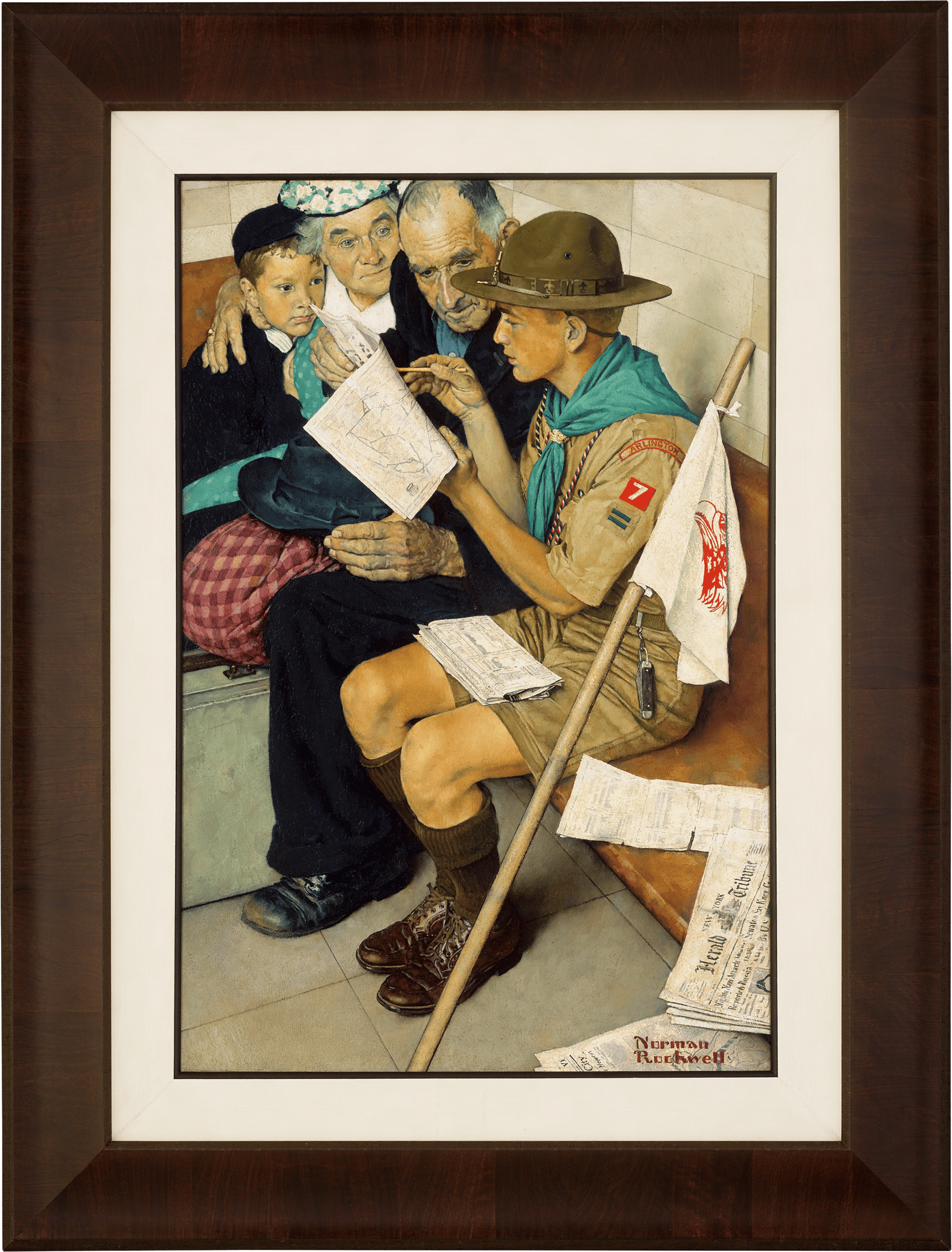A Scout is Friendly by Norman Rockwell
