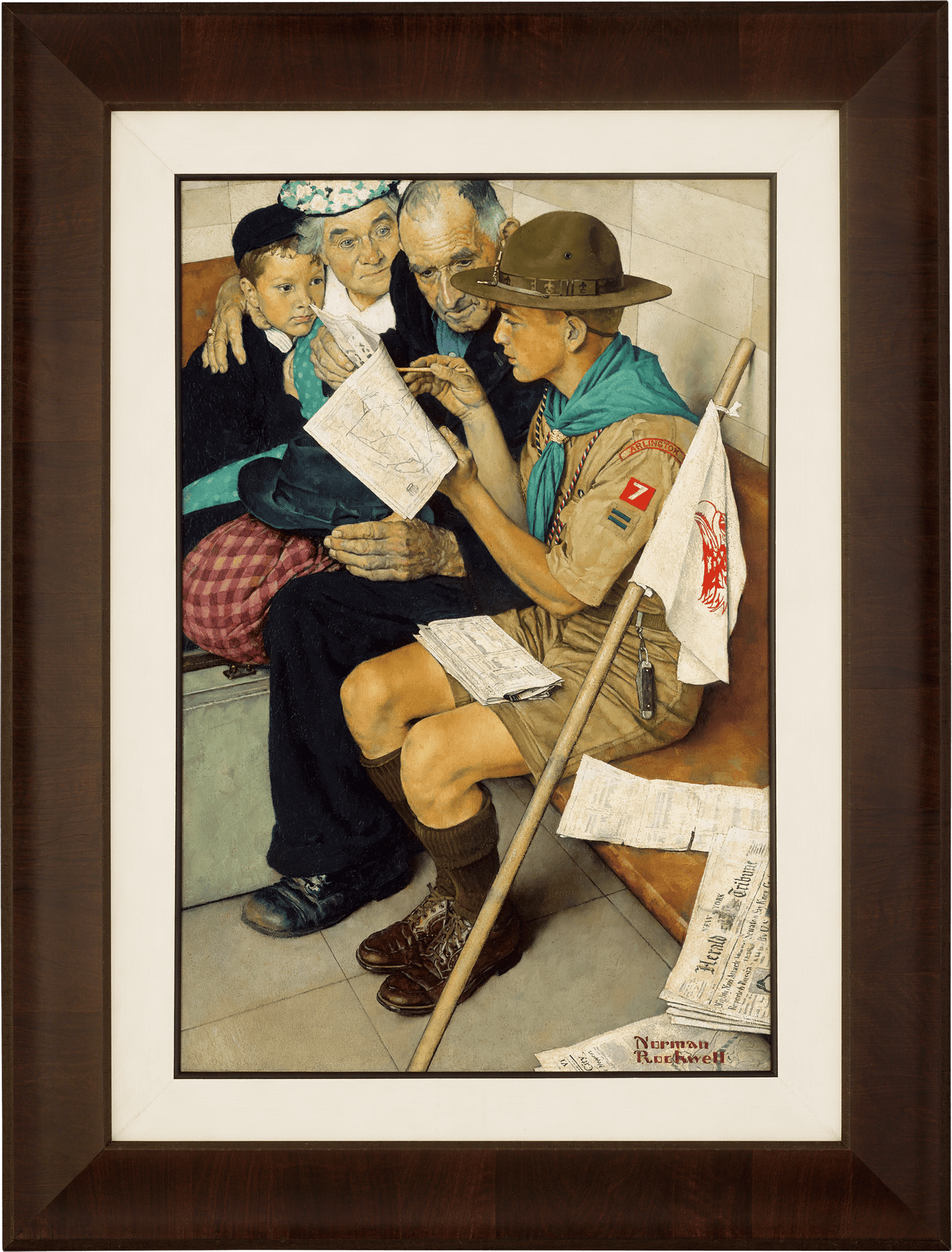 A Scout is Friendly by Norman Rockwell