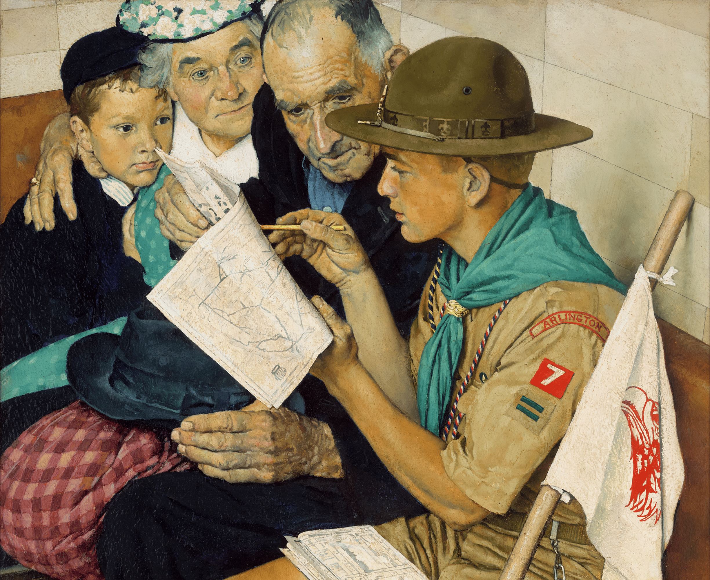 A Scout is Friendly by Norman Rockwell