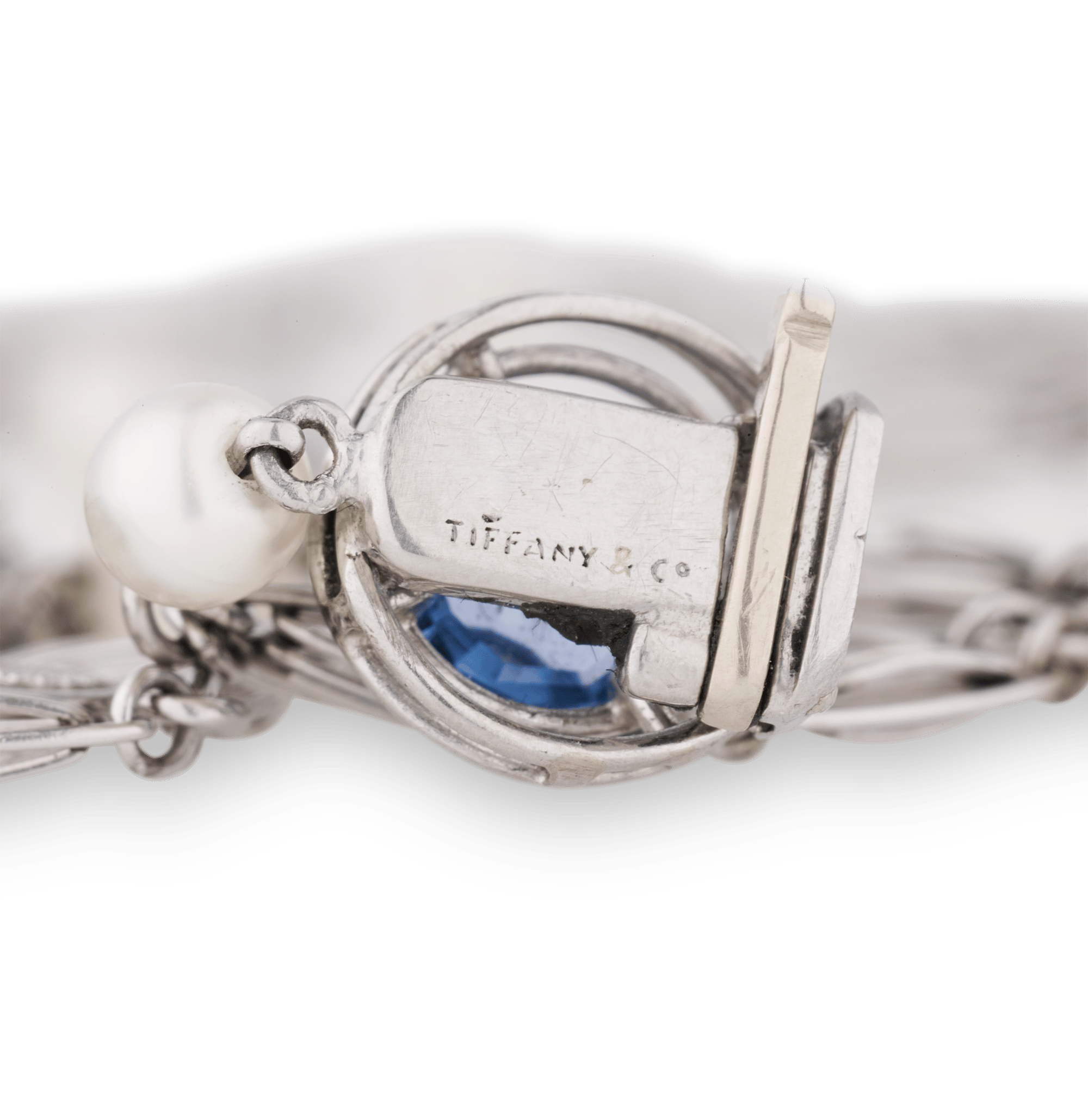 Louis Comfort Tiffany Yogo Sapphire and Diamond Necklace