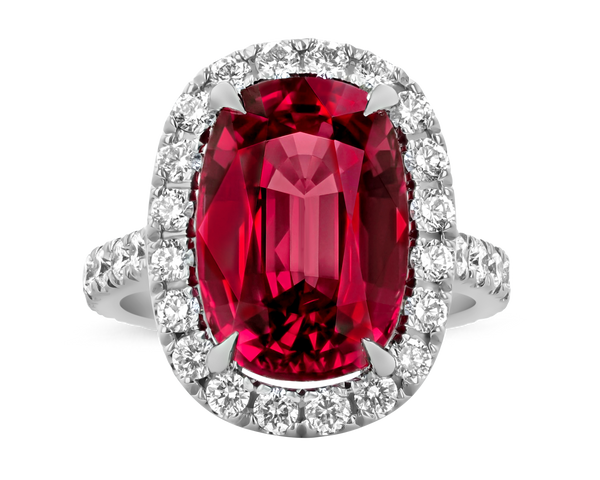 Unheated Pink Spinel Ring, 8.71 Carats