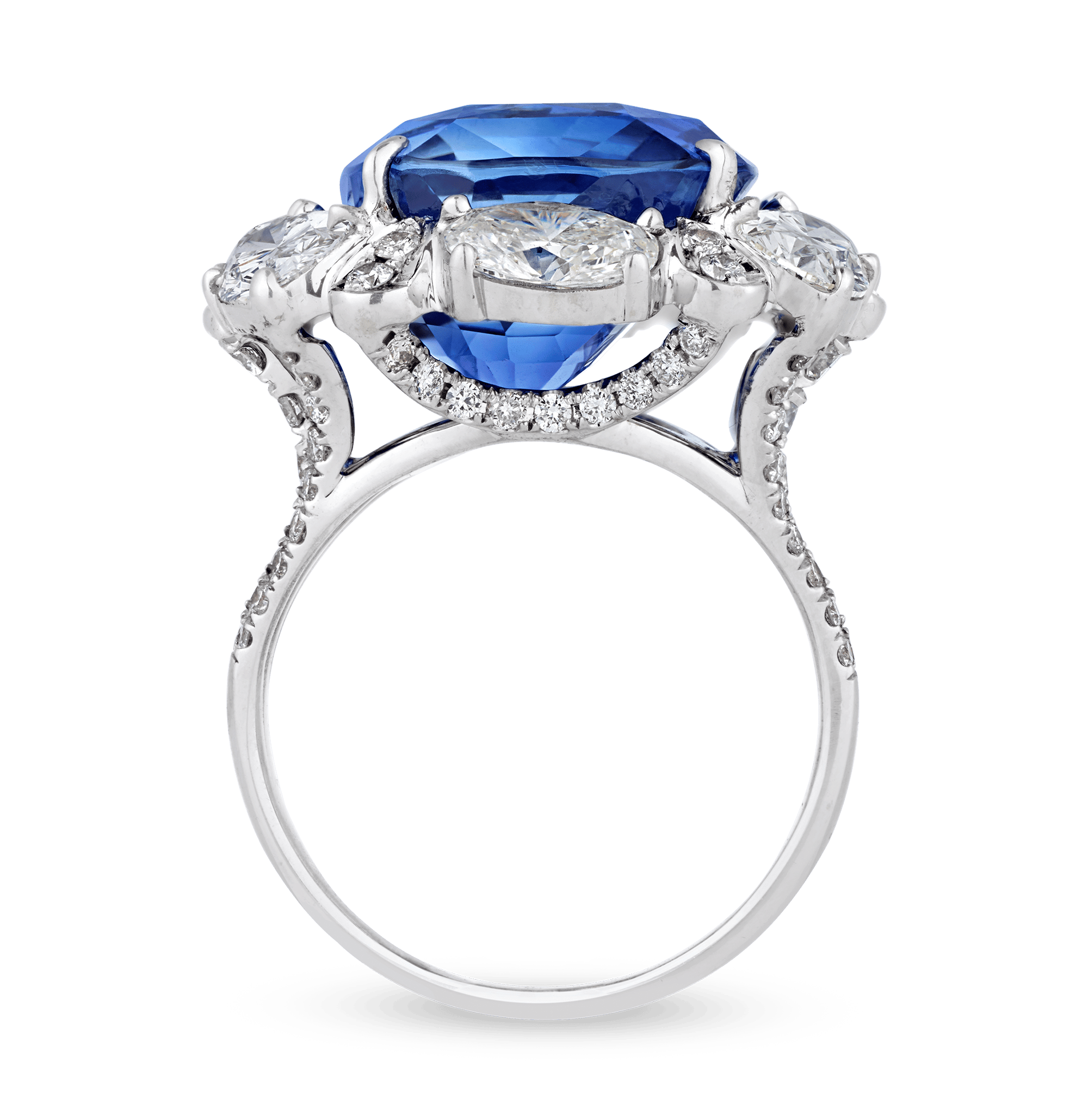 Untreated Burma Sapphire Ring, 19.80 Carats