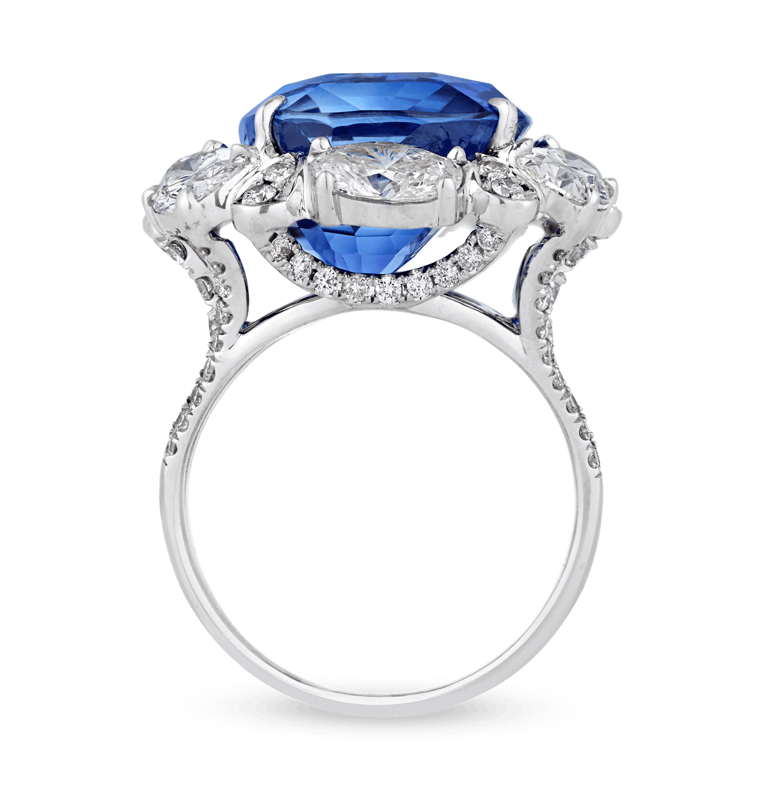 Untreated Burma Sapphire Ring, 19.80 Carats