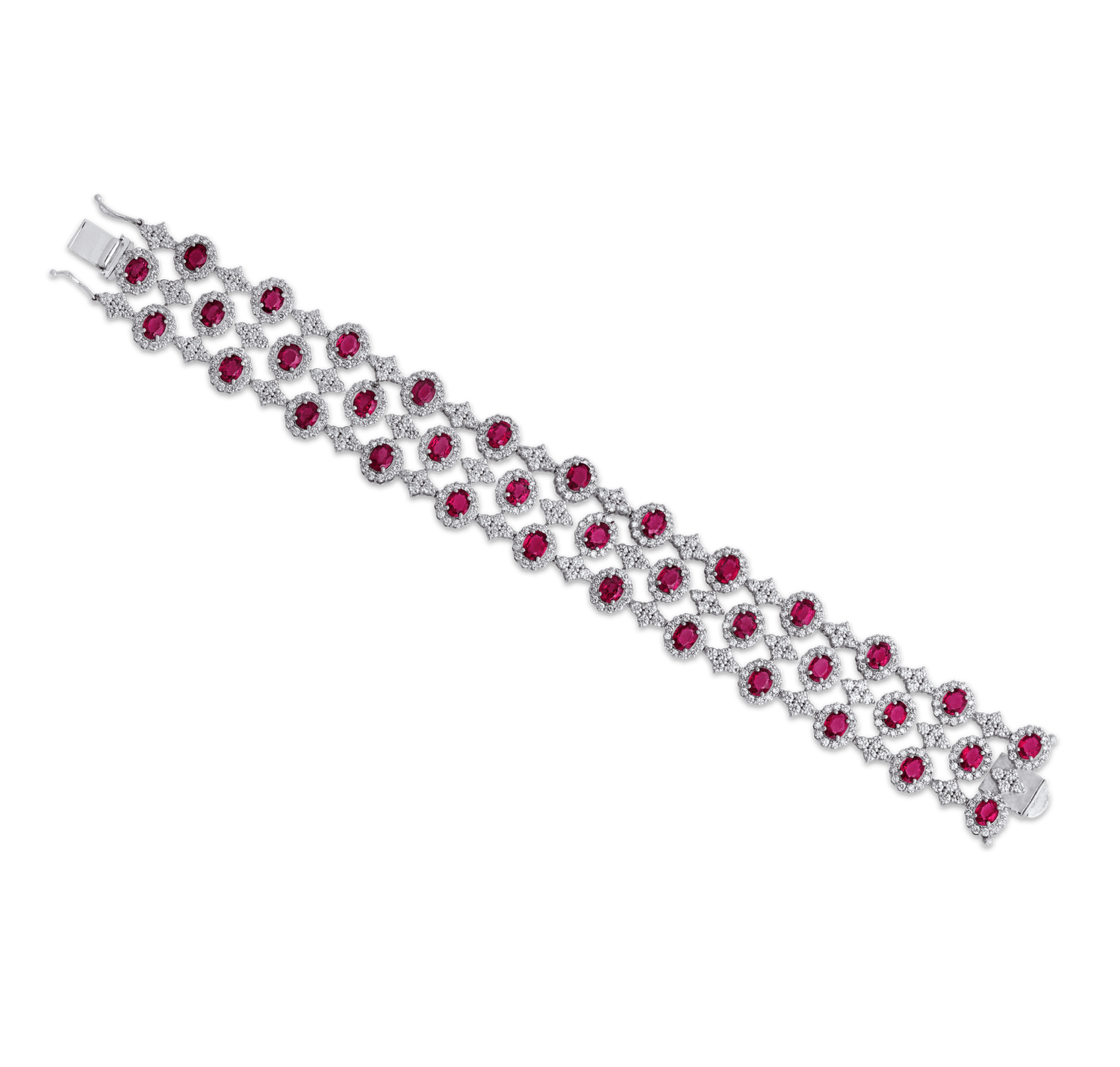 Mozambique Ruby and Diamond Bracelet