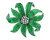 Tsavorite Garnet Invisible-Set Flower Brooch, 51.28 Carats