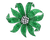Tsavorite Garnet Invisible-Set Flower Brooch, 51.28 Carats