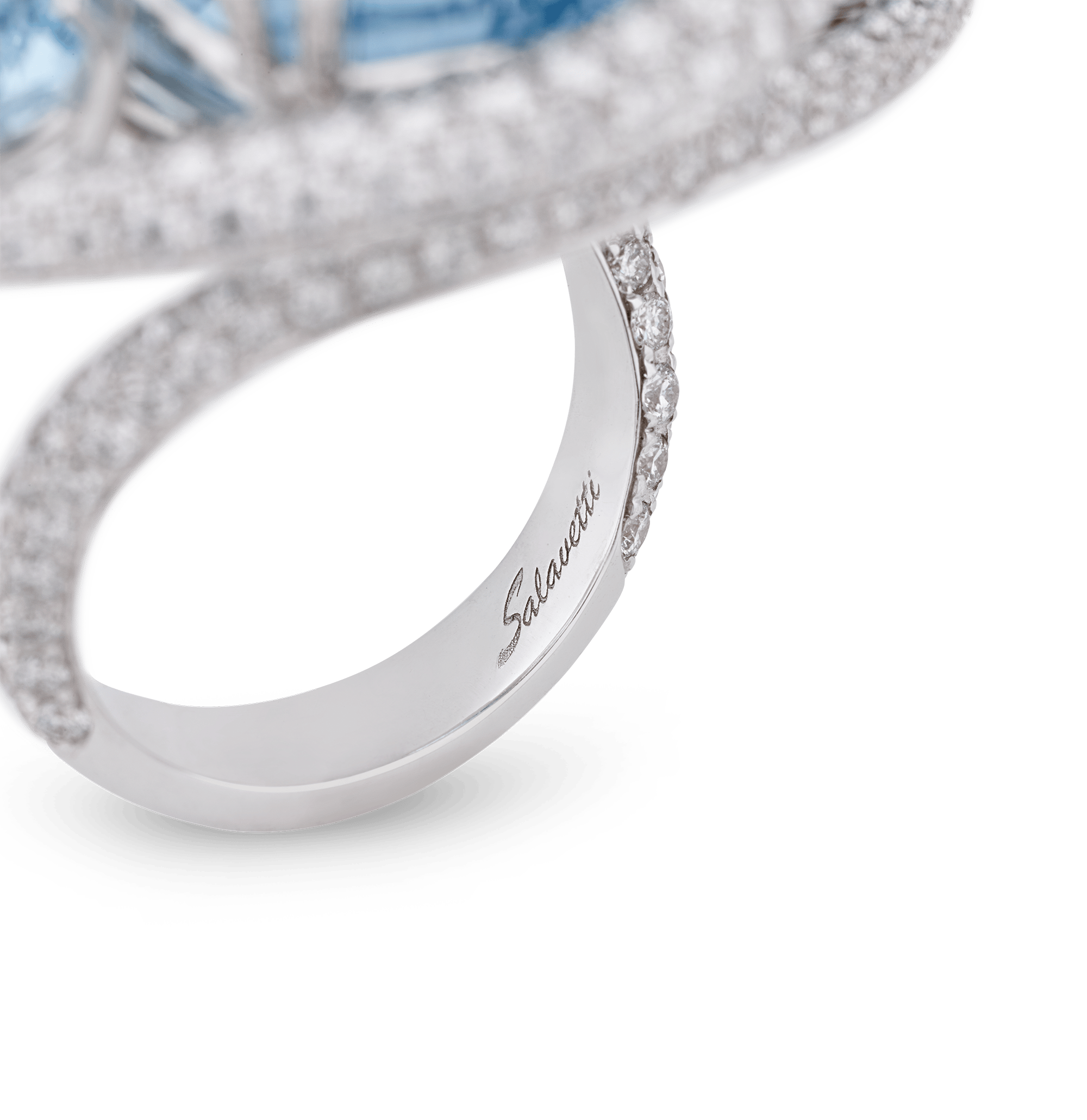 Salavetti Unheated Aquamarine Ring, 33.83 Carats