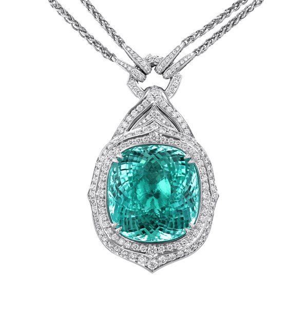 Kat Florence Paraiba Tourmaline Necklace, 76.53 Carats
