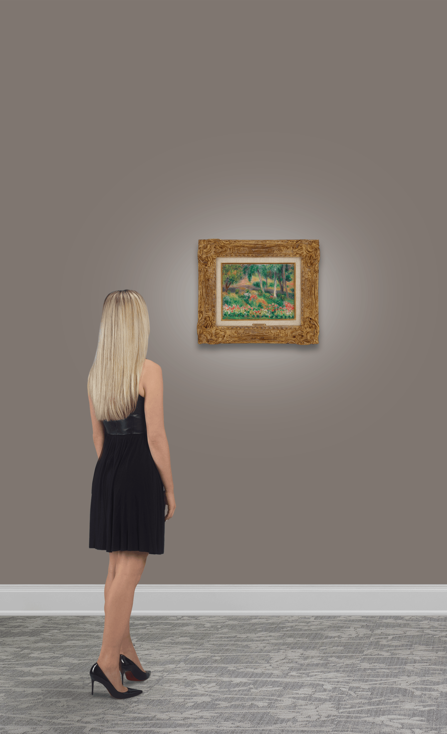 Garden with Birdbath by William James Glackens | M.S. Rau