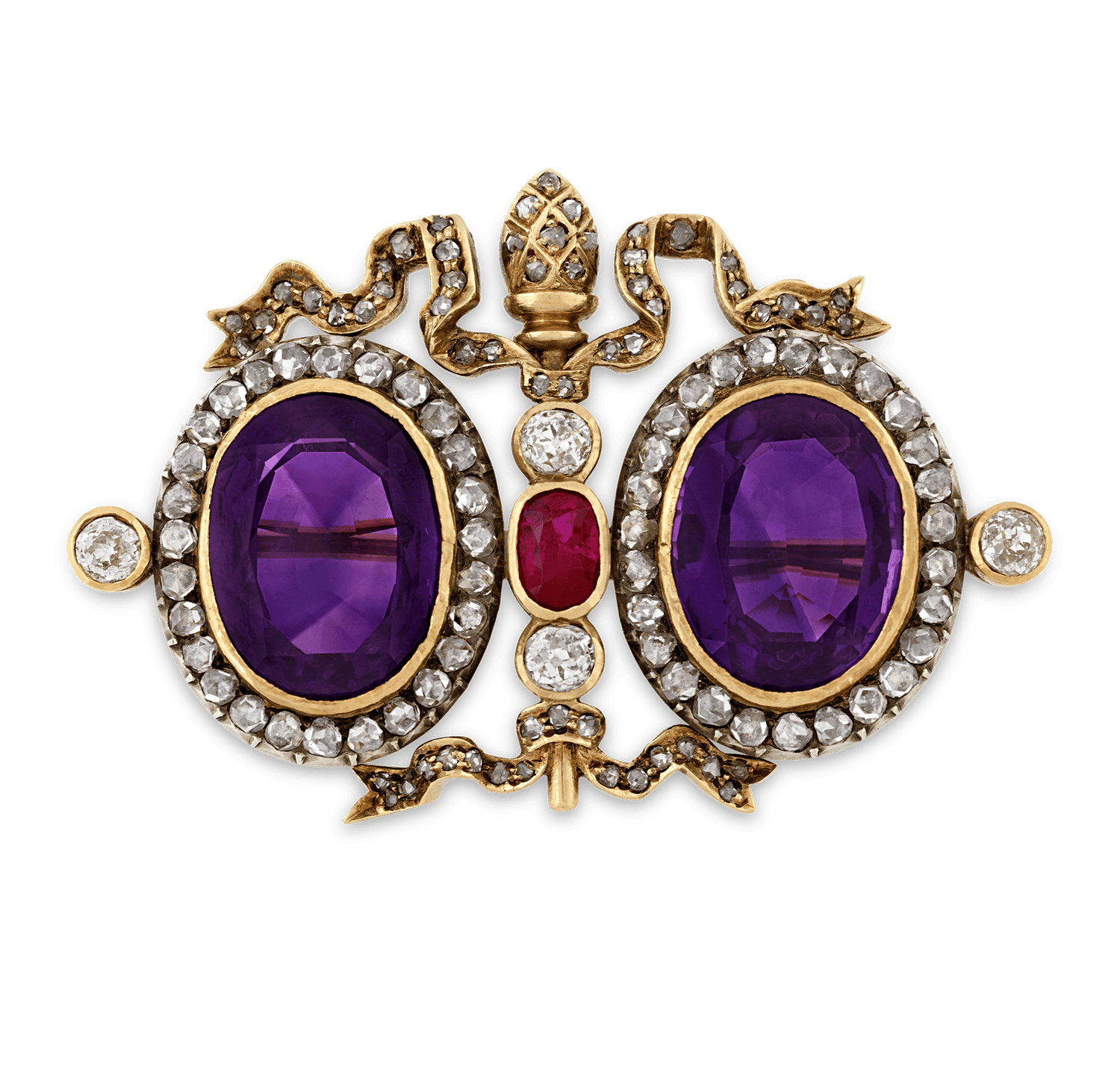 Fabergé Amethyst Brooch, 15.00 Carats