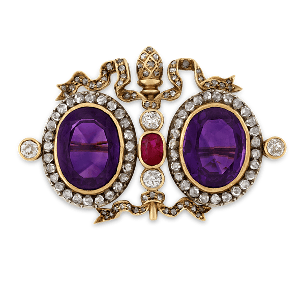 Fabergé Amethyst Brooch, 15.00 Carats