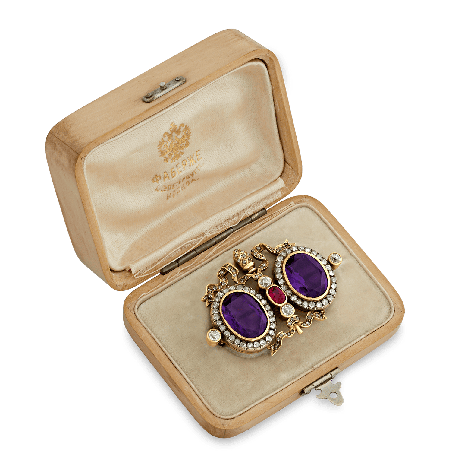 Fabergé Amethyst Brooch, 15.00 Carats