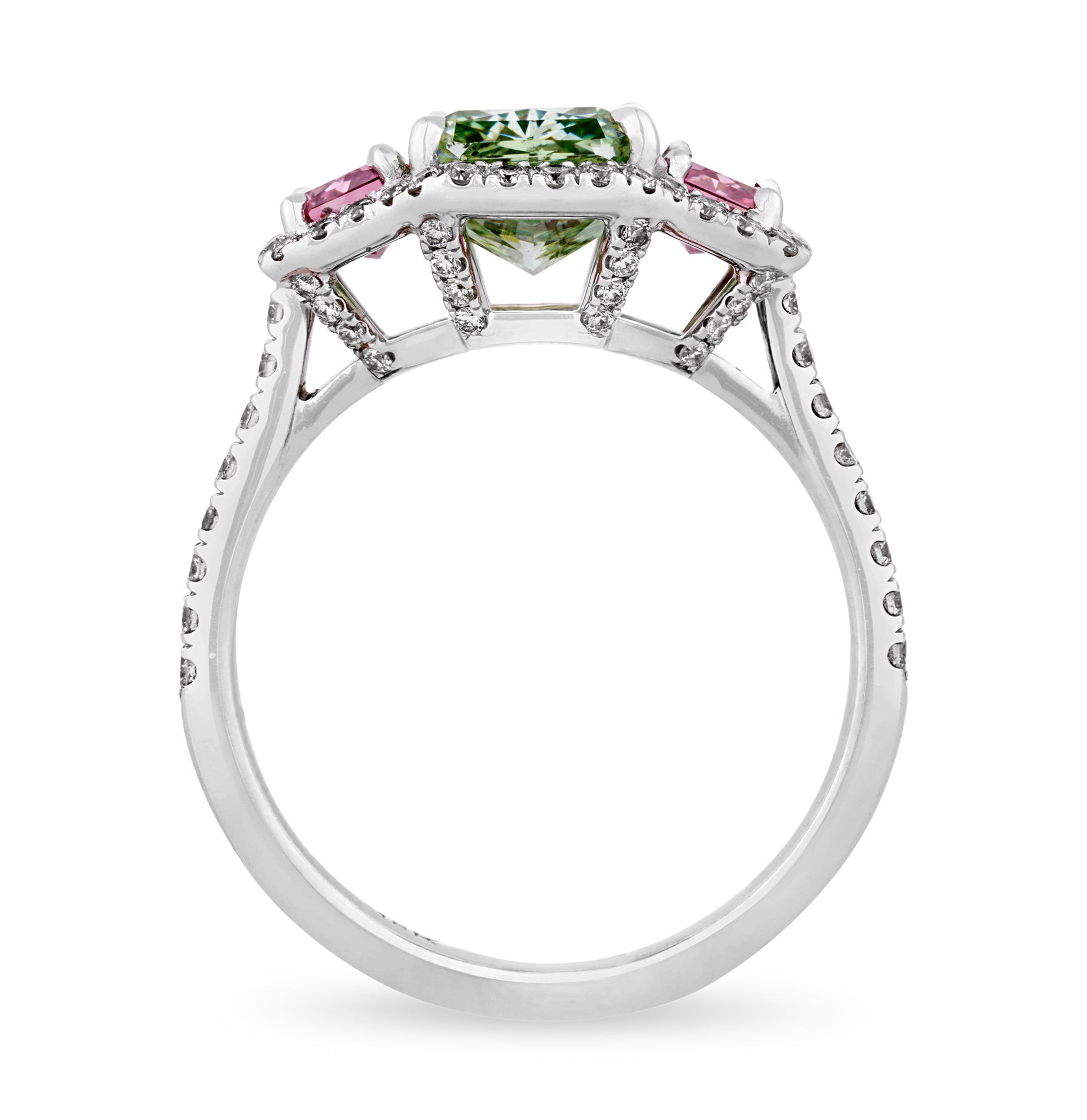 Fancy Vivid Green Diamond Ring, 2.01 Carats