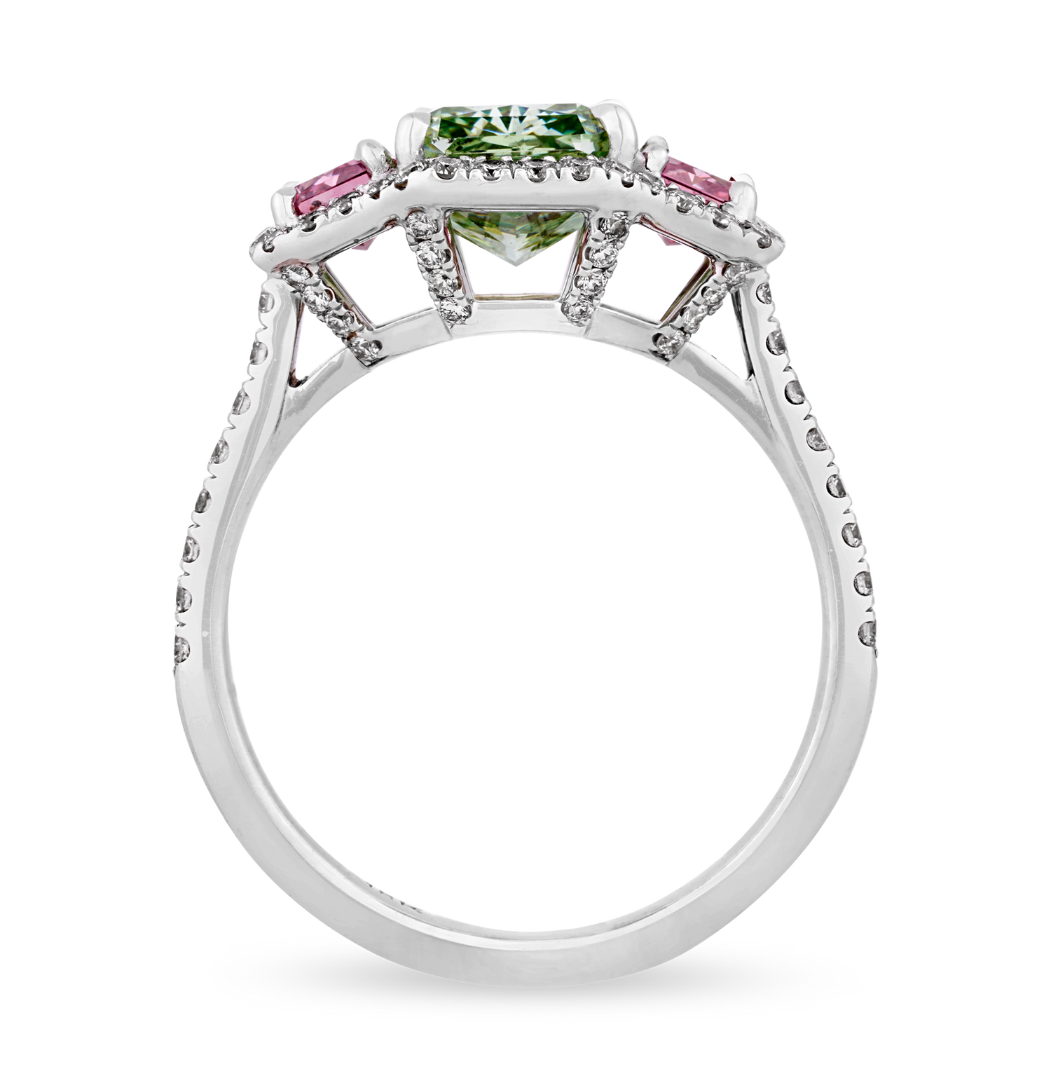 Fancy Vivid Green Diamond Ring, 2.01 Carats