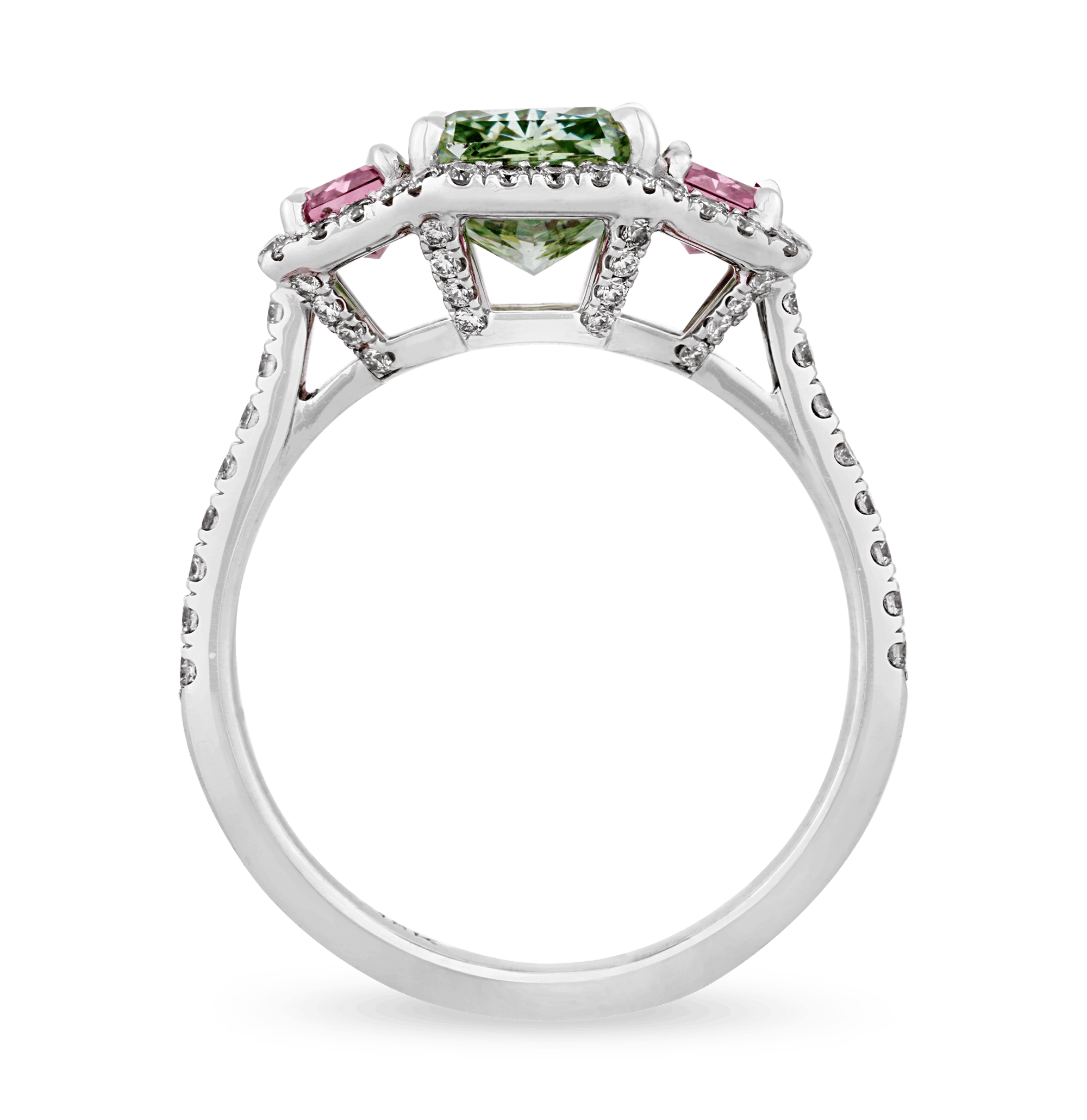 Fancy Vivid Green Diamond Ring, 2.01 Carats