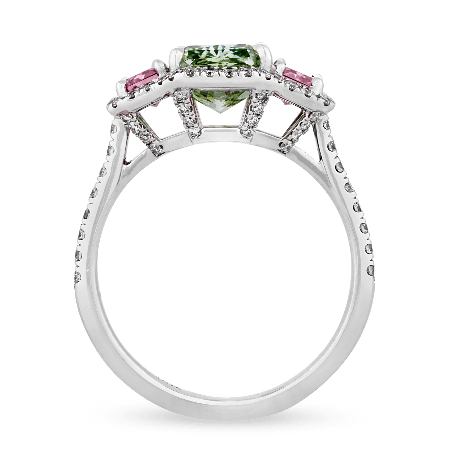 Fancy Vivid Green Diamond Ring, 2.01 Carats