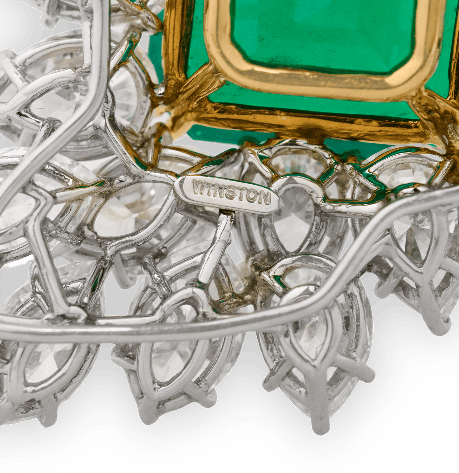 Harry Winston Colombian Emerald Brooch, 20.70 Carats