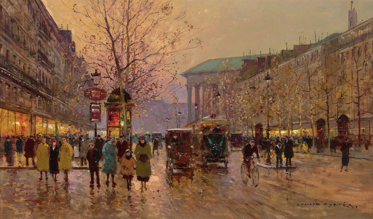 Place de la Madeleine by Edouard Léon Cortès