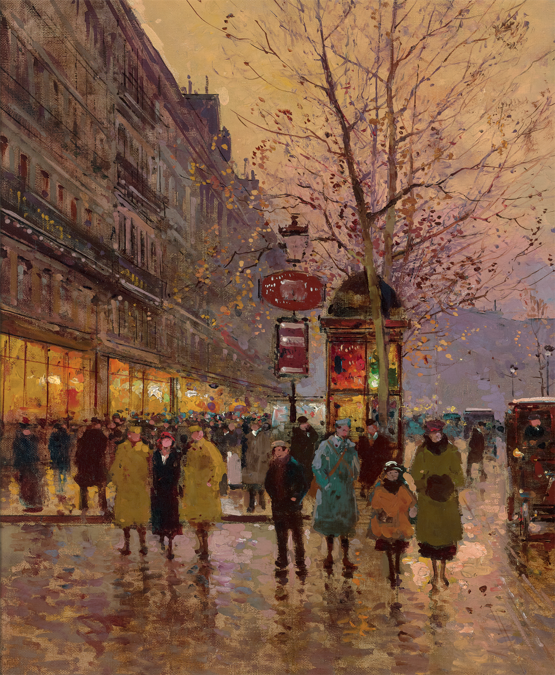 Place de la Madeleine by Edouard Léon Cortès