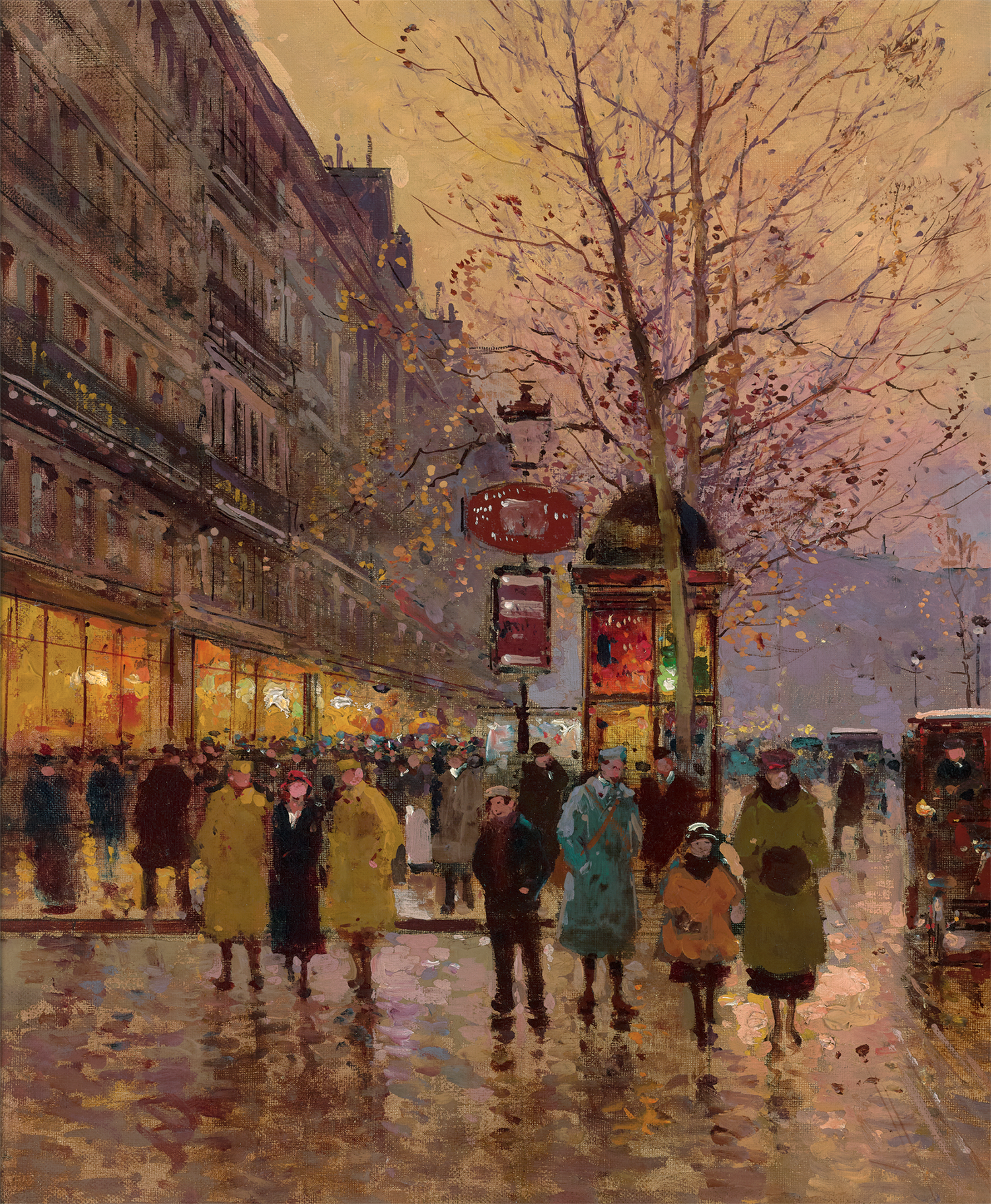 Place de la Madeleine by Edouard Léon Cortès