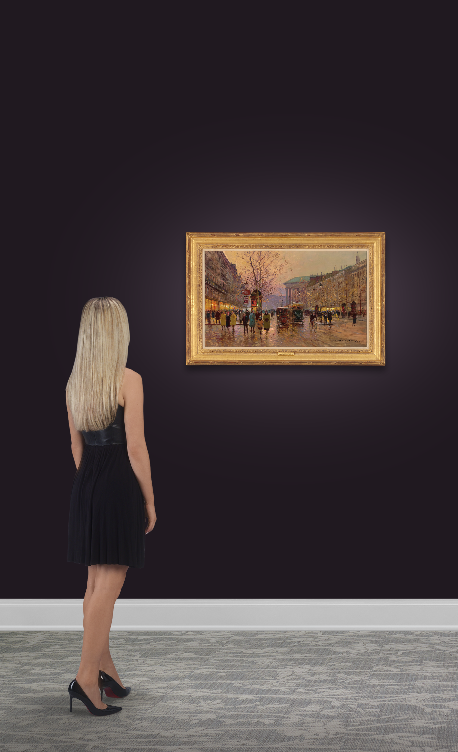 Place de la Madeleine by Edouard Léon Cortès