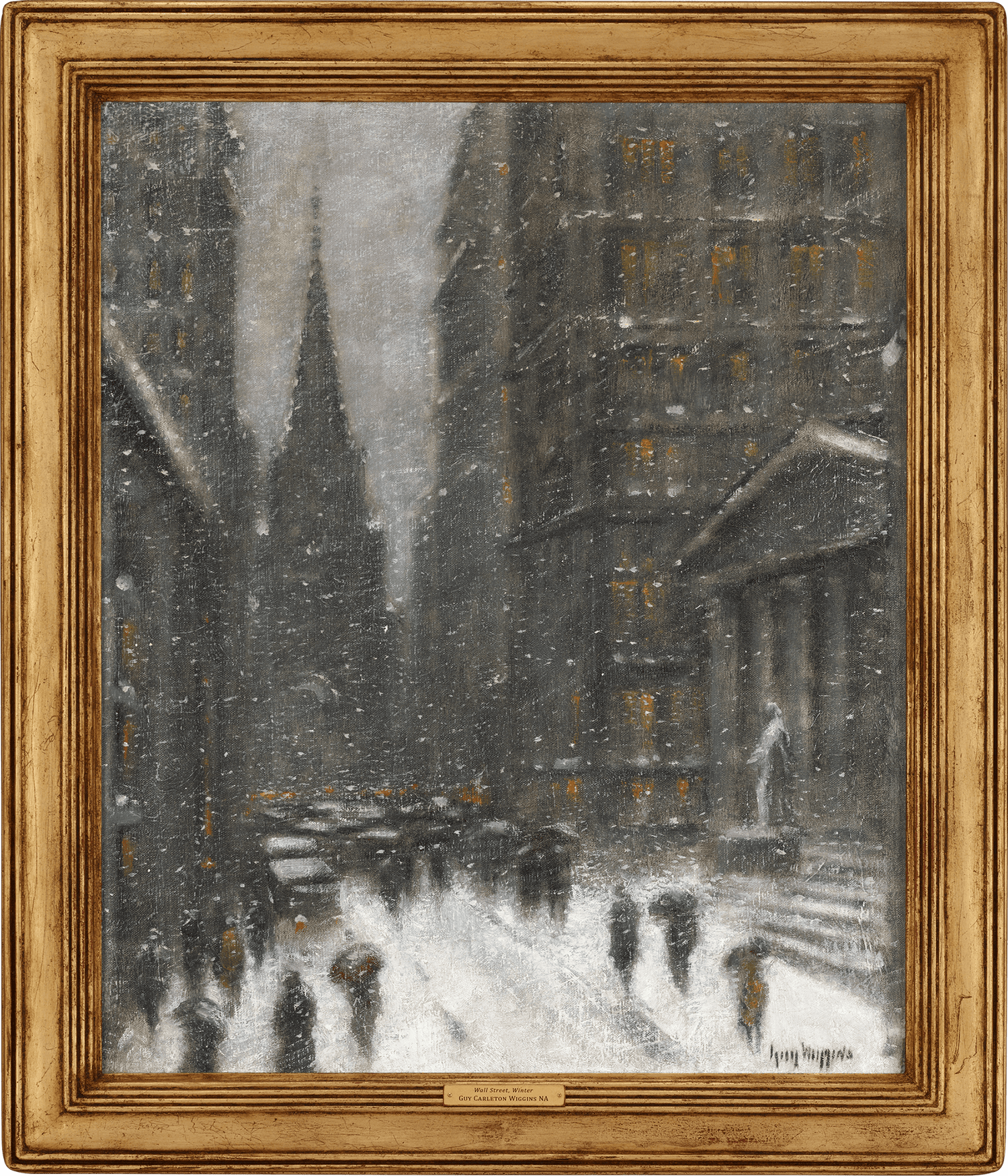 Wall Street, Winter by Guy Wiggins