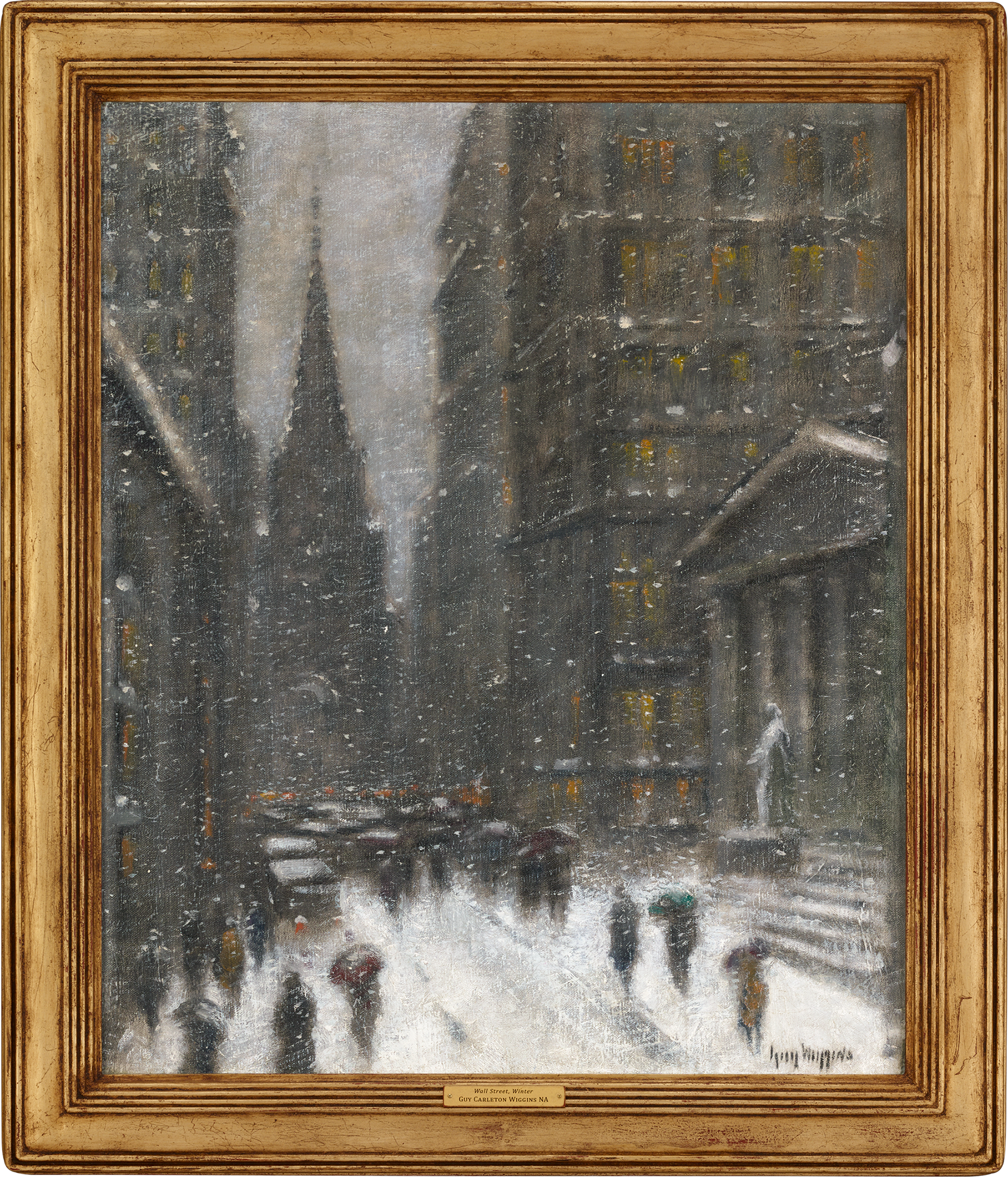 Wall Street, Winter by Guy Wiggins