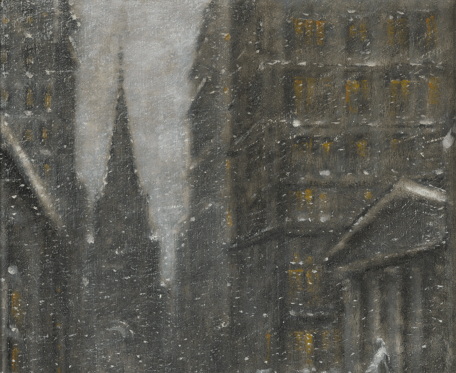 Wall Street, Winter by Guy Wiggins