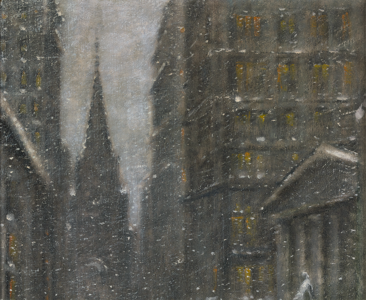 Wall Street, Winter by Guy Wiggins