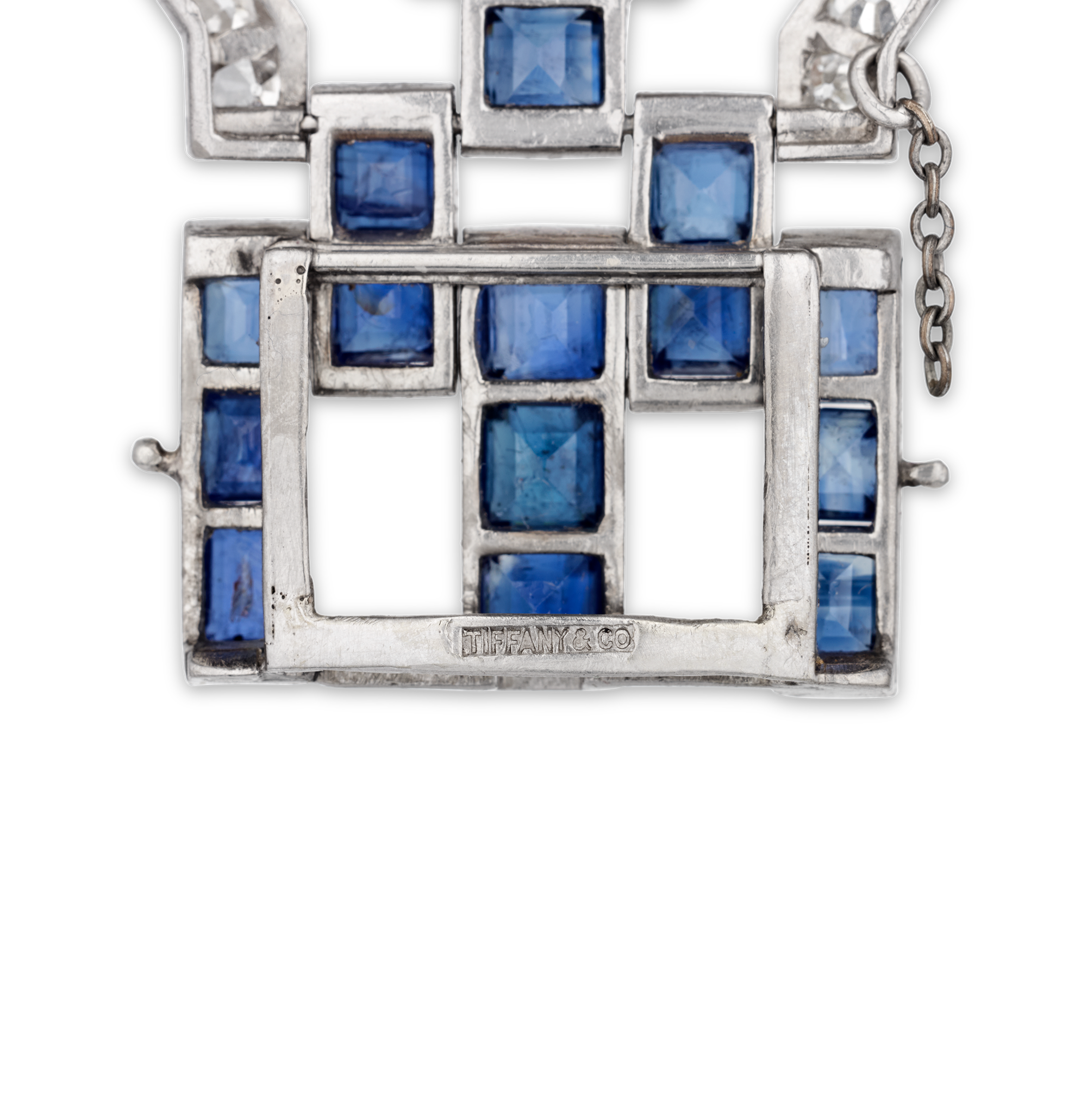 Tiffany & Co. Art Deco Diamond and Sapphire Pictorial Bracelet