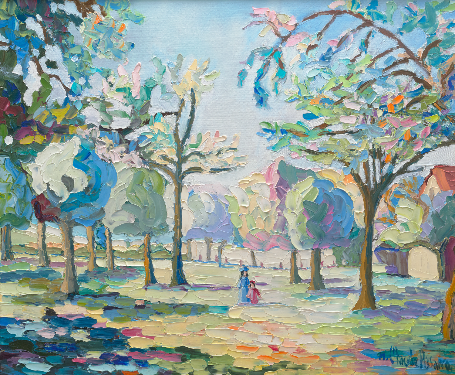 Les arbres de Cantepie by H. Claude Pissarro